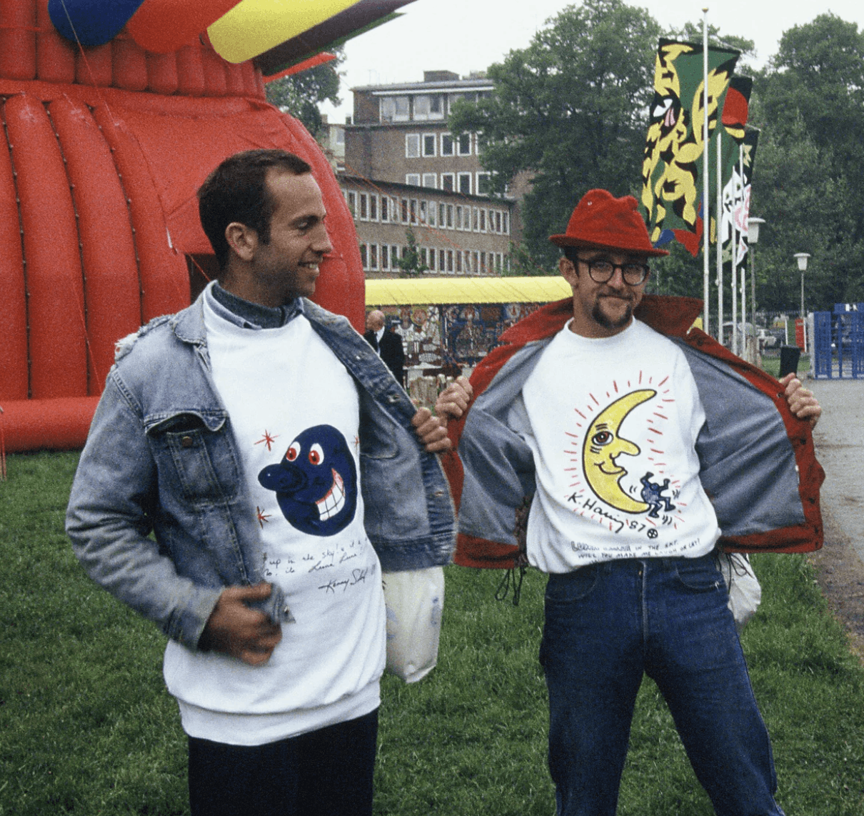 Vintage Archival 1987 Luna Luna Kenny Scharf Crewneck White Cotton Size US S / EU 44-46 / 1 - 3 Thumbnail