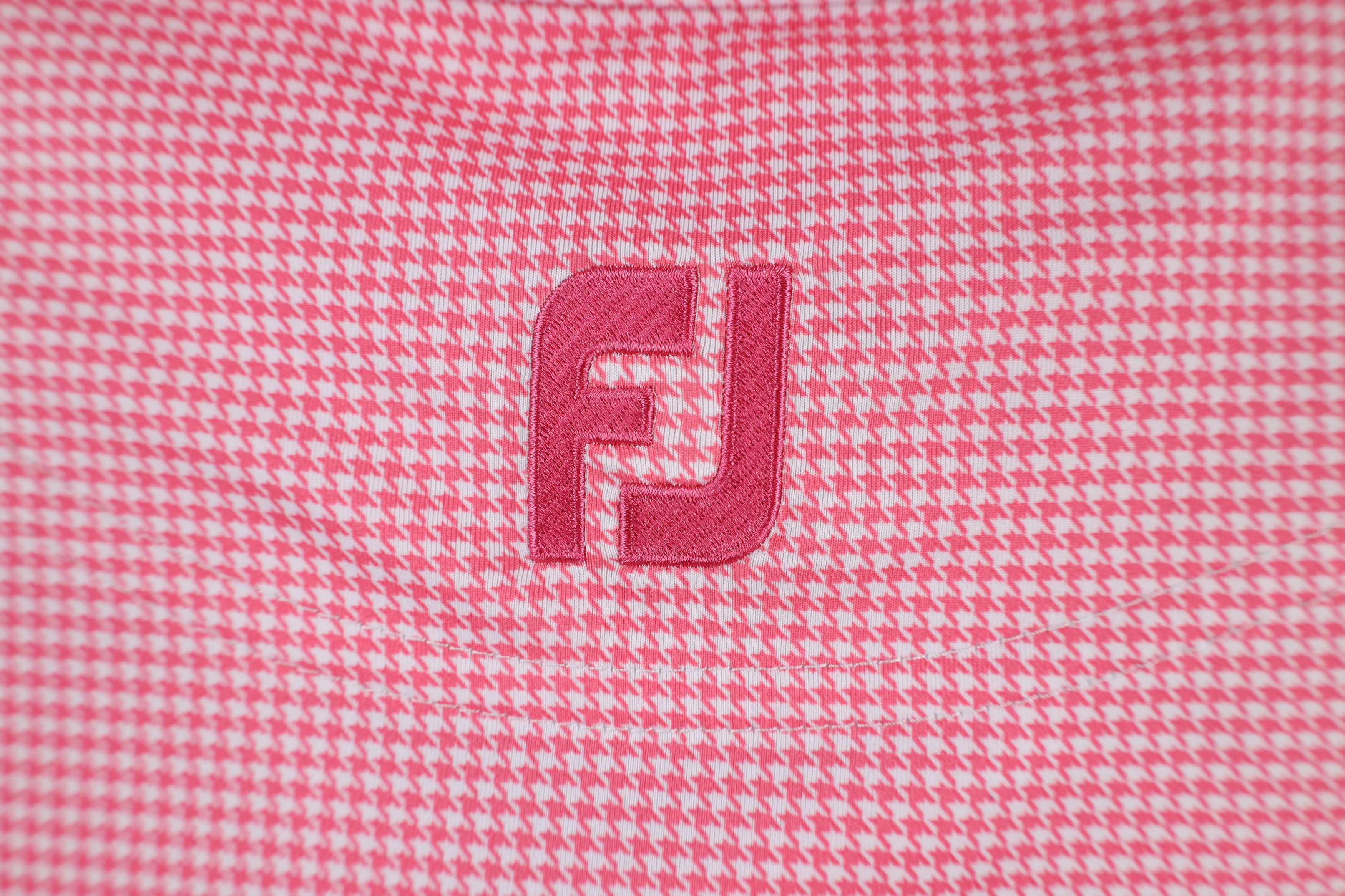 Footjoy × Vintage FootJoy Logo Stretch Houndstooth Collared Golf Polo Shirt Size US L / EU 52-54 / 3 - 6 Thumbnail