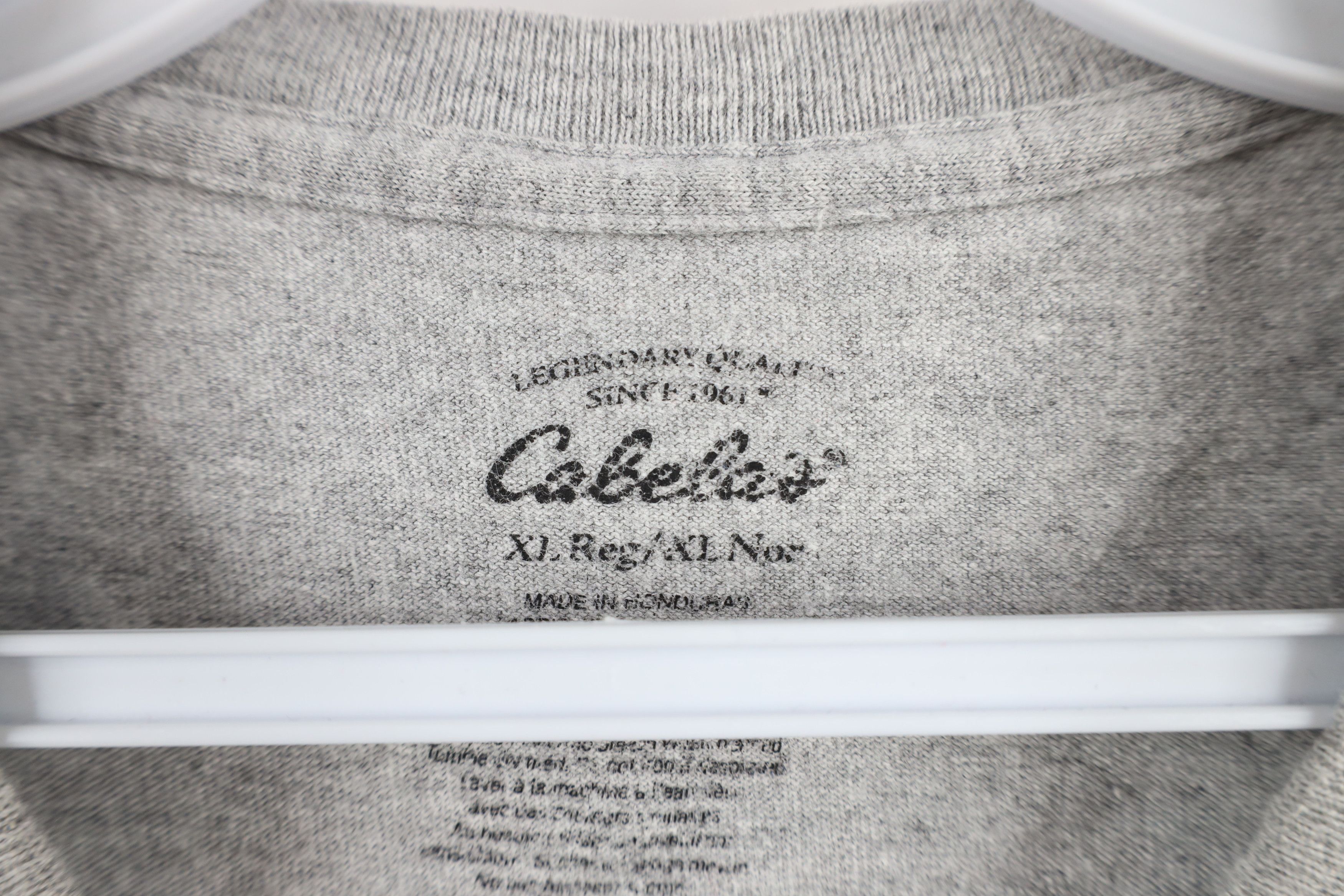 Cabelas Vintage Cabelas Distressed Duck Hunting Double Sided T-Shirt Size US XL / EU 56 / 4 - 5 Thumbnail