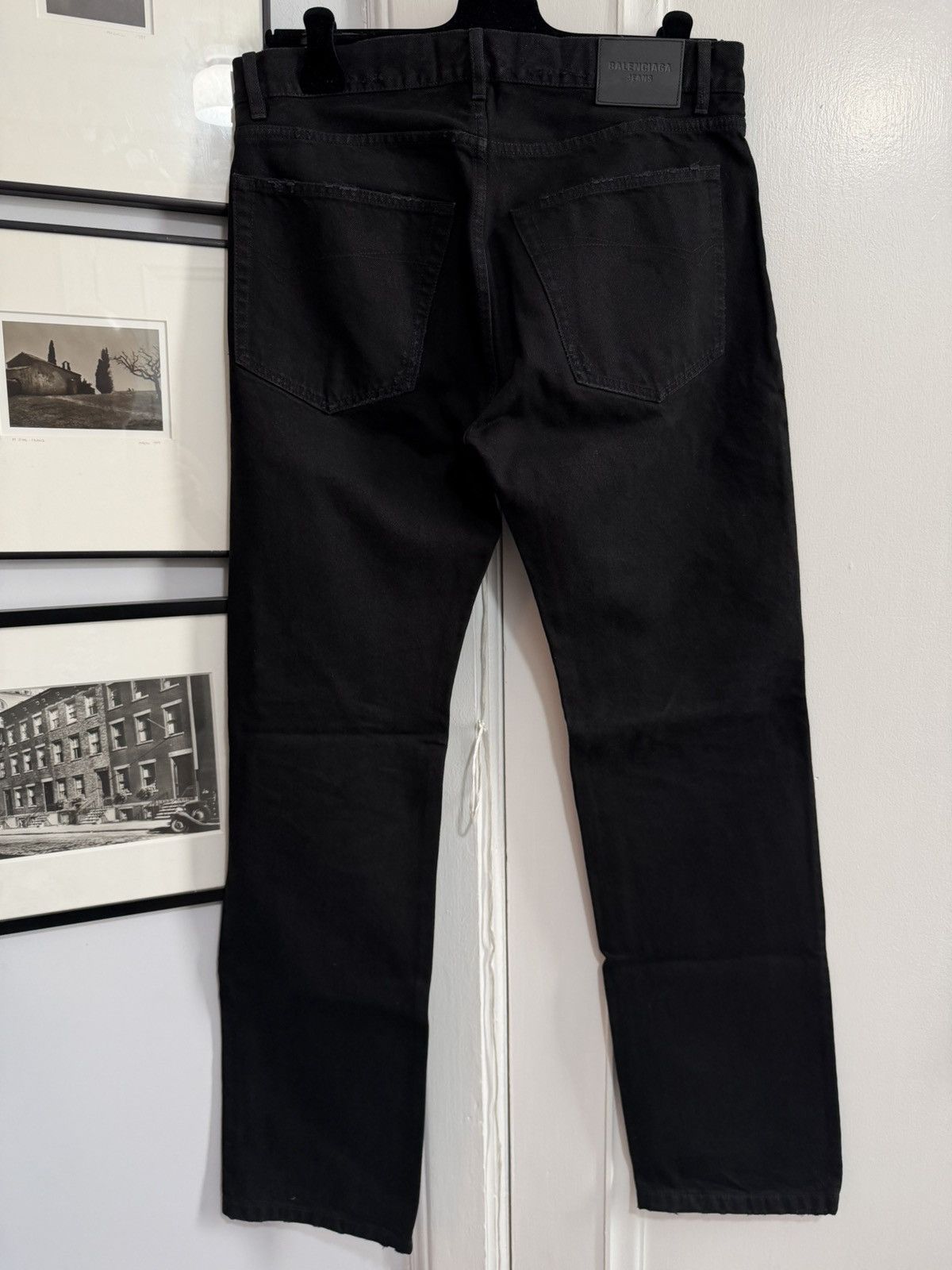 Balenciaga Rare Pitch Black Normal Fit Jean [32] fits 35-36 Size US 35 - 2 Thumbnail