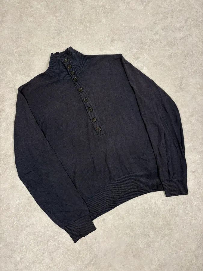 Dolce & Gabbana SS2003 Dolce & Gabbana Navy Buttoned Classy Sweater Size US S / EU 44-46 / 1 - 4 Thumbnail