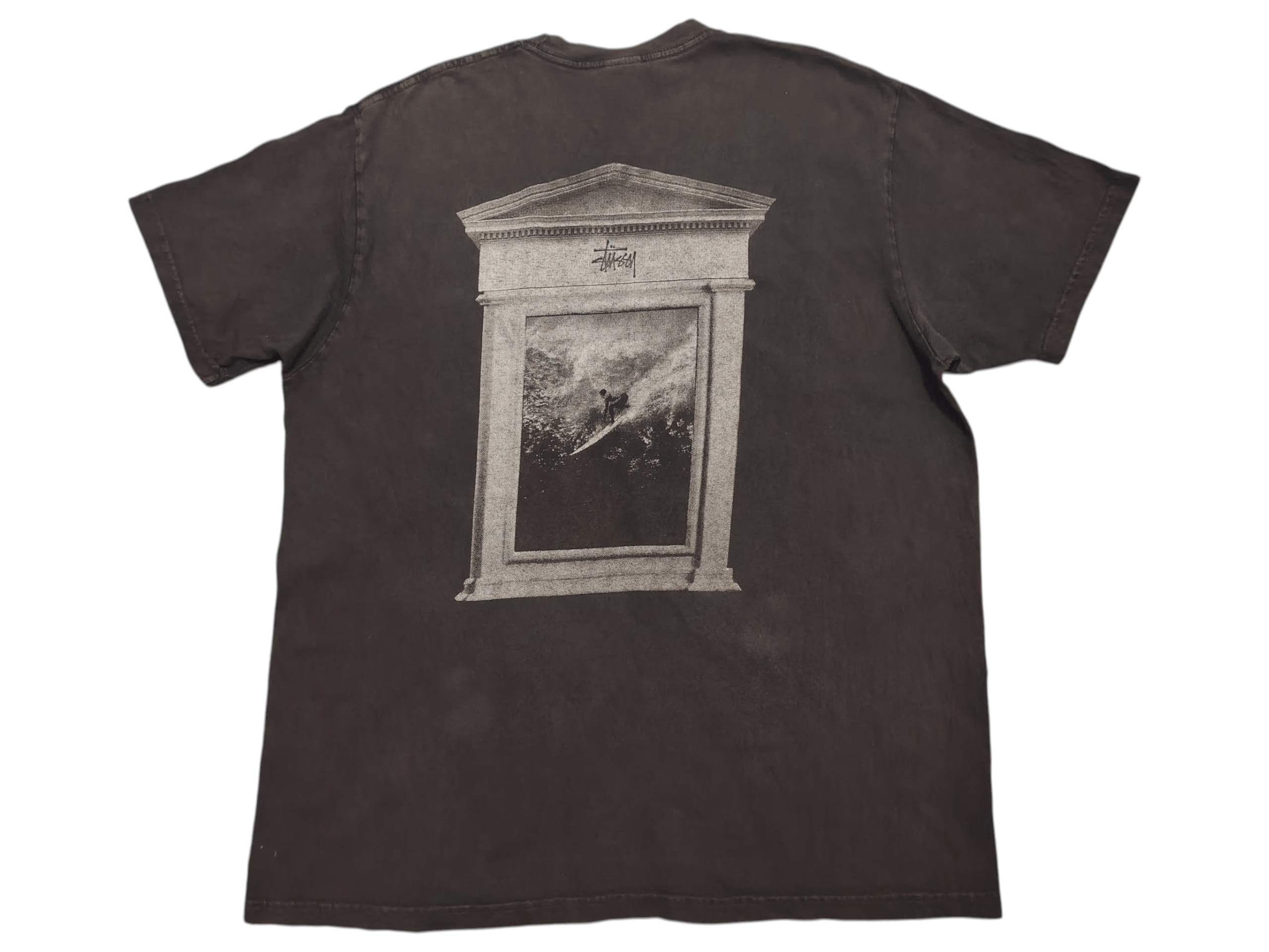 Stussy Vtg Stussy Centre Logo Surfing sun faded tee Size US XL / EU 56 / 4 - 2 Thumbnail