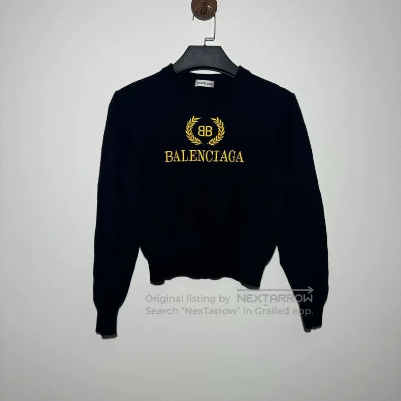 Balenciaga Balenciaga Yellow Wheat Pattern Sweater Size US XS / EU 42 / 0 - 1 Thumbnail