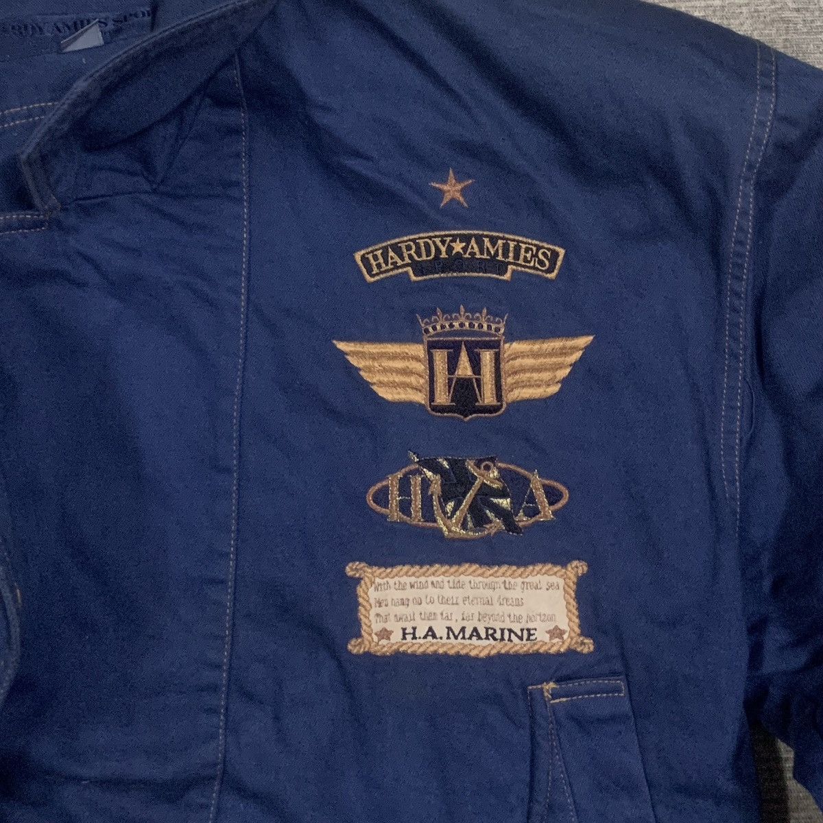 Hardy Amies Vtg Hardy Amies London Sport Marine Jacket Size US L / EU 52-54 / 3 - 7 Thumbnail