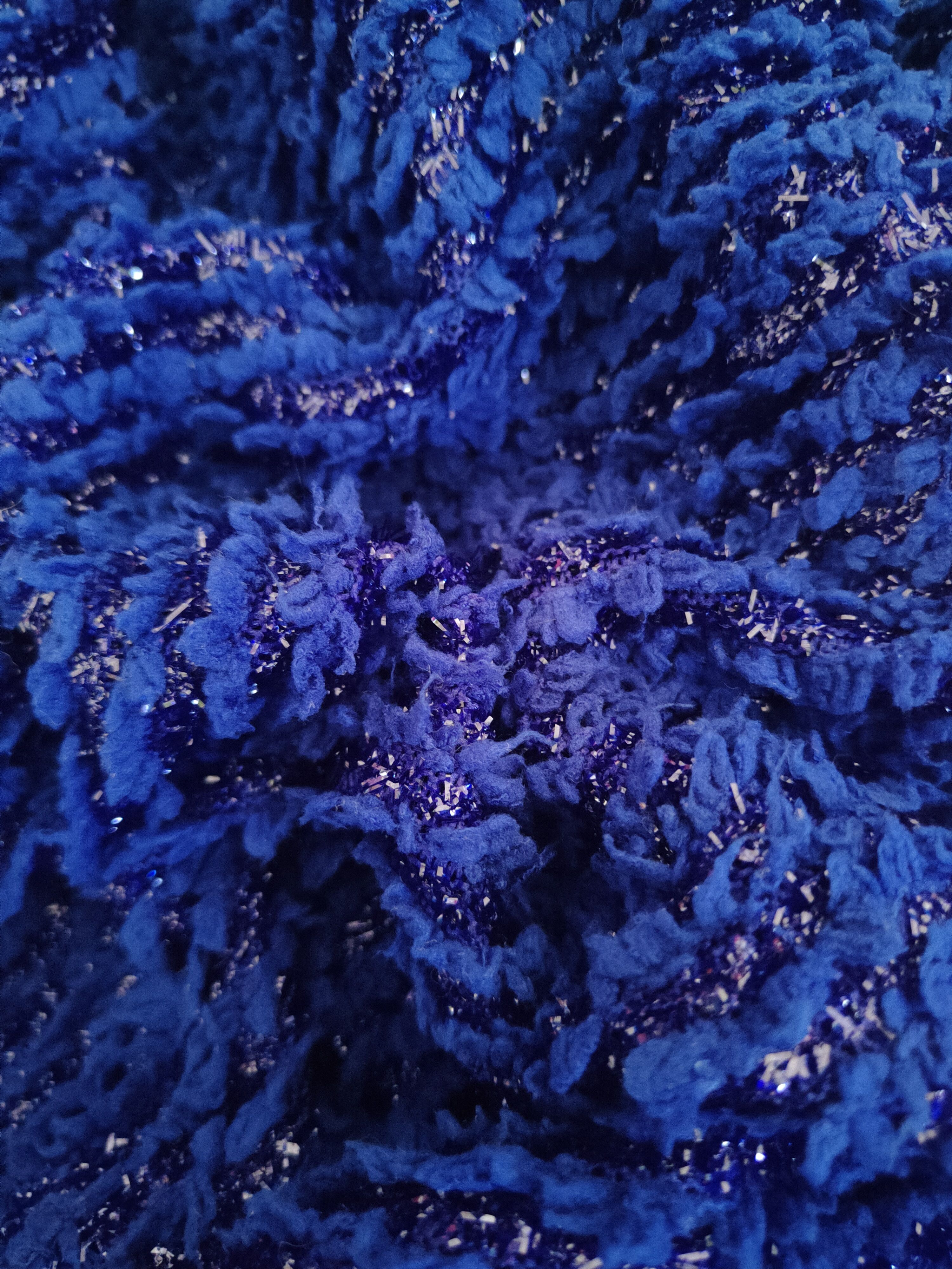 Japanese Brand Plein Beaute Blue Fur Mohair Knitwear #46-907 Size M / US 6-8 / IT 42-44 - 12 Thumbnail