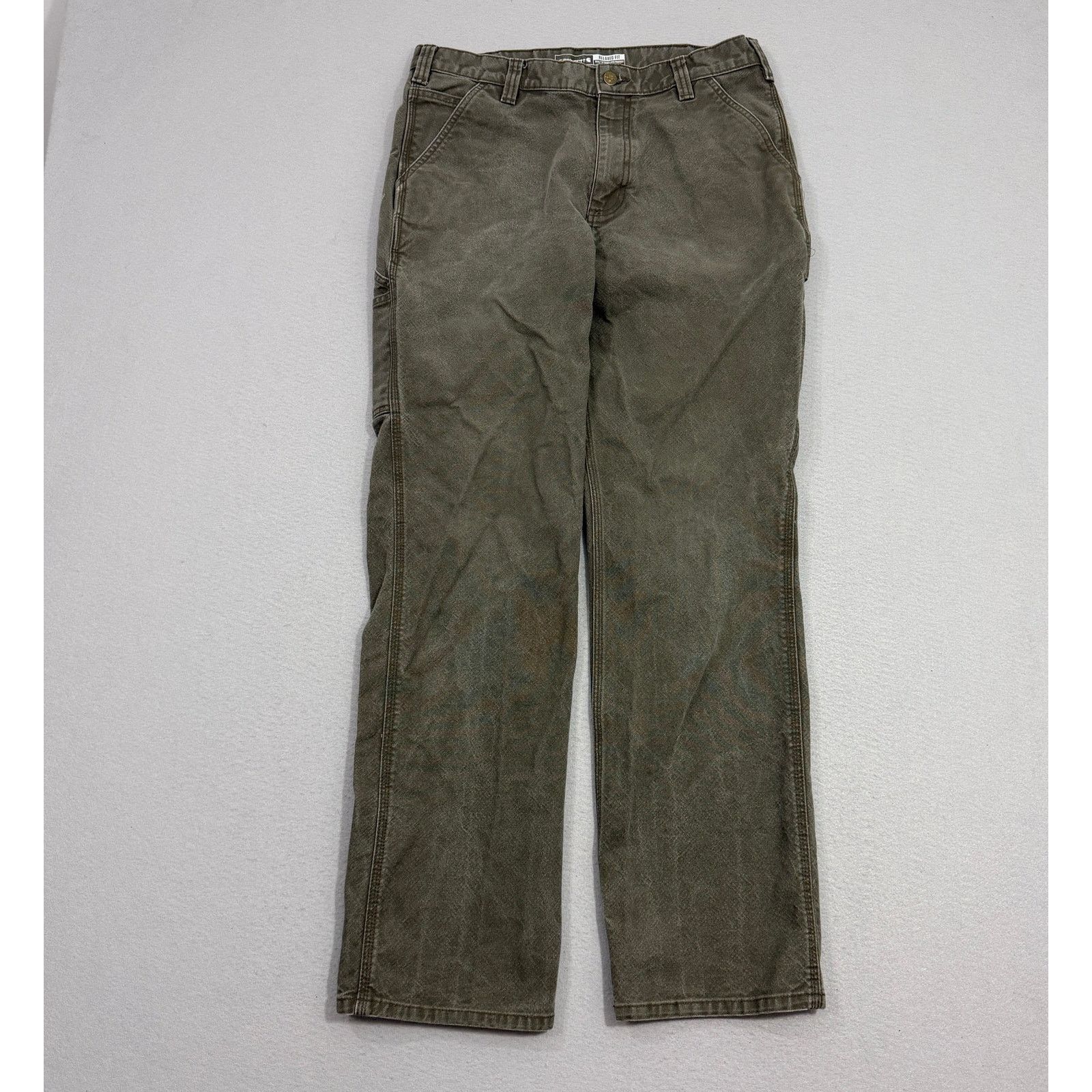 Carhartt Carhartt Rugged Flex Relaxed Fit Duck Utility Pants 33x34 Size US 33 - 1 Thumbnail