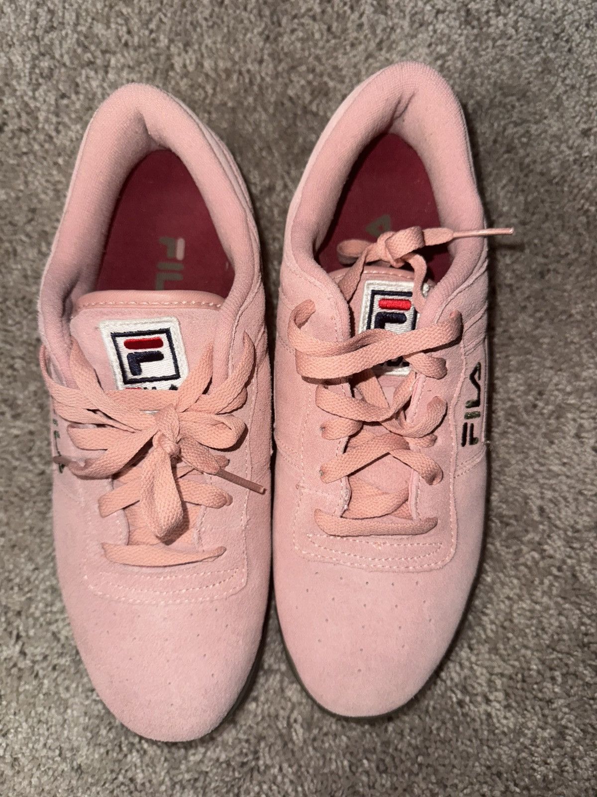 Fila Fila Light Pink Suede Size US 11 / EU 44 - 6 Thumbnail