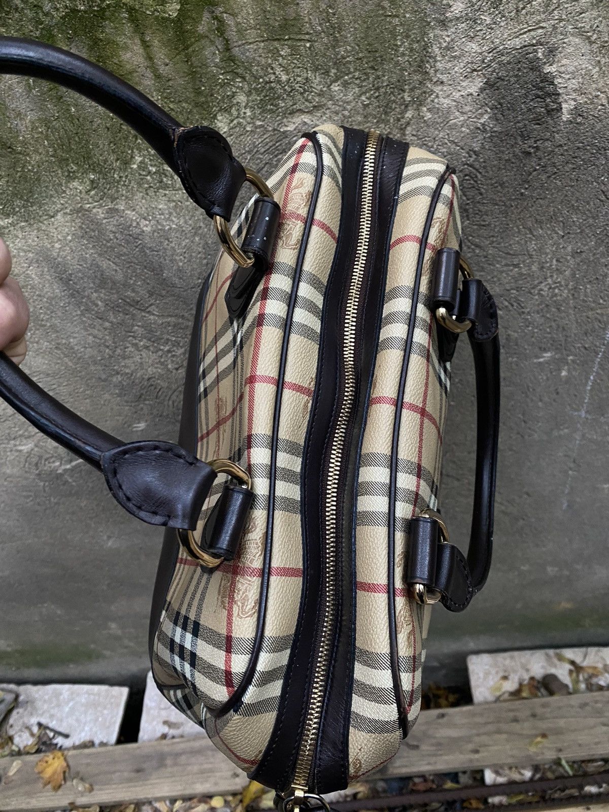Burberry Burberry Nova Check Monogramm Handbag Size ONE SIZE - 7 Thumbnail