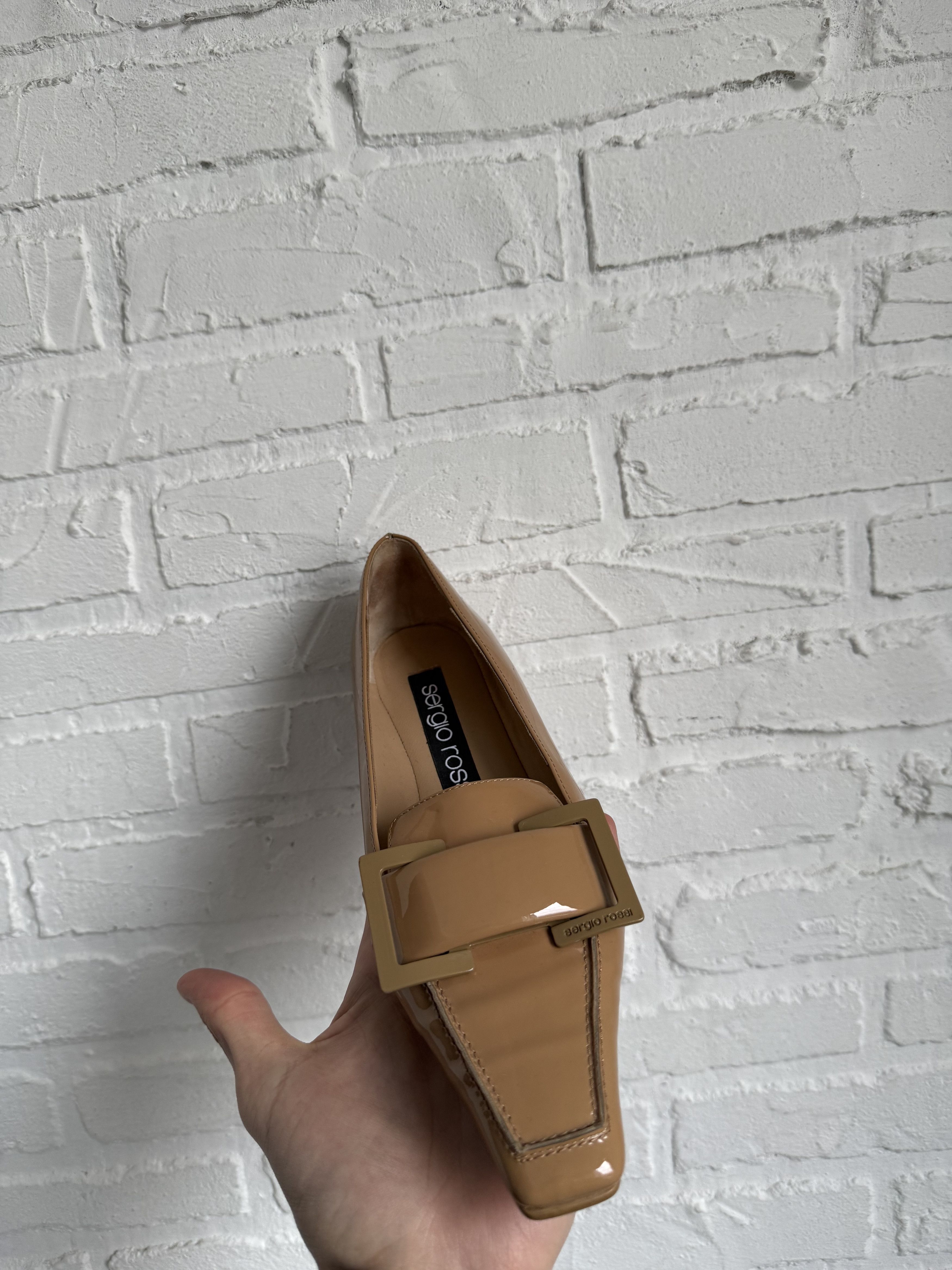 Sergio Rossi Share SERGIO ROSSI Patent Leather Loafers Size US 5.5 / IT 35.5 - 3 Thumbnail