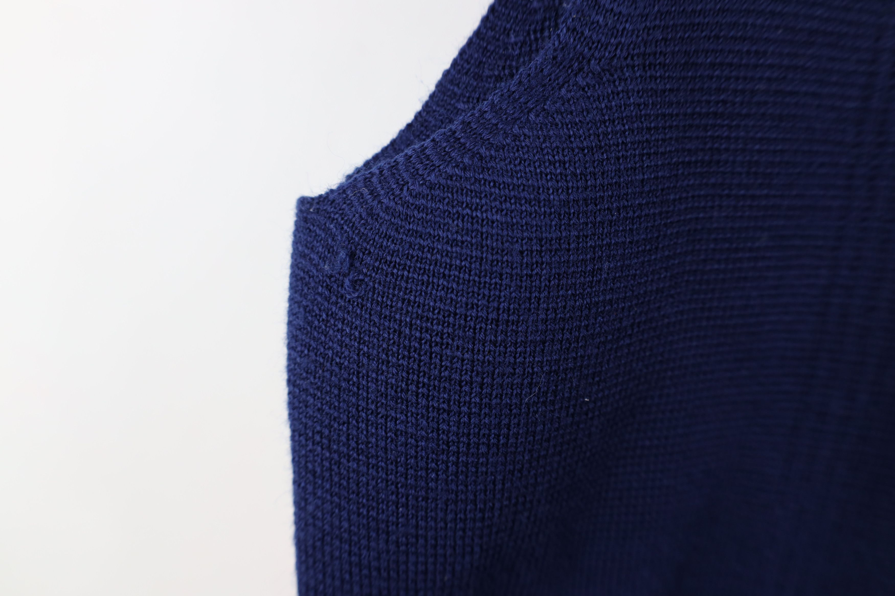 Vintage Vintage 60s Streetwear Ribbed Wool Blend Knit Sweater Vest Size US L / EU 52-54 / 3 - 6 Thumbnail