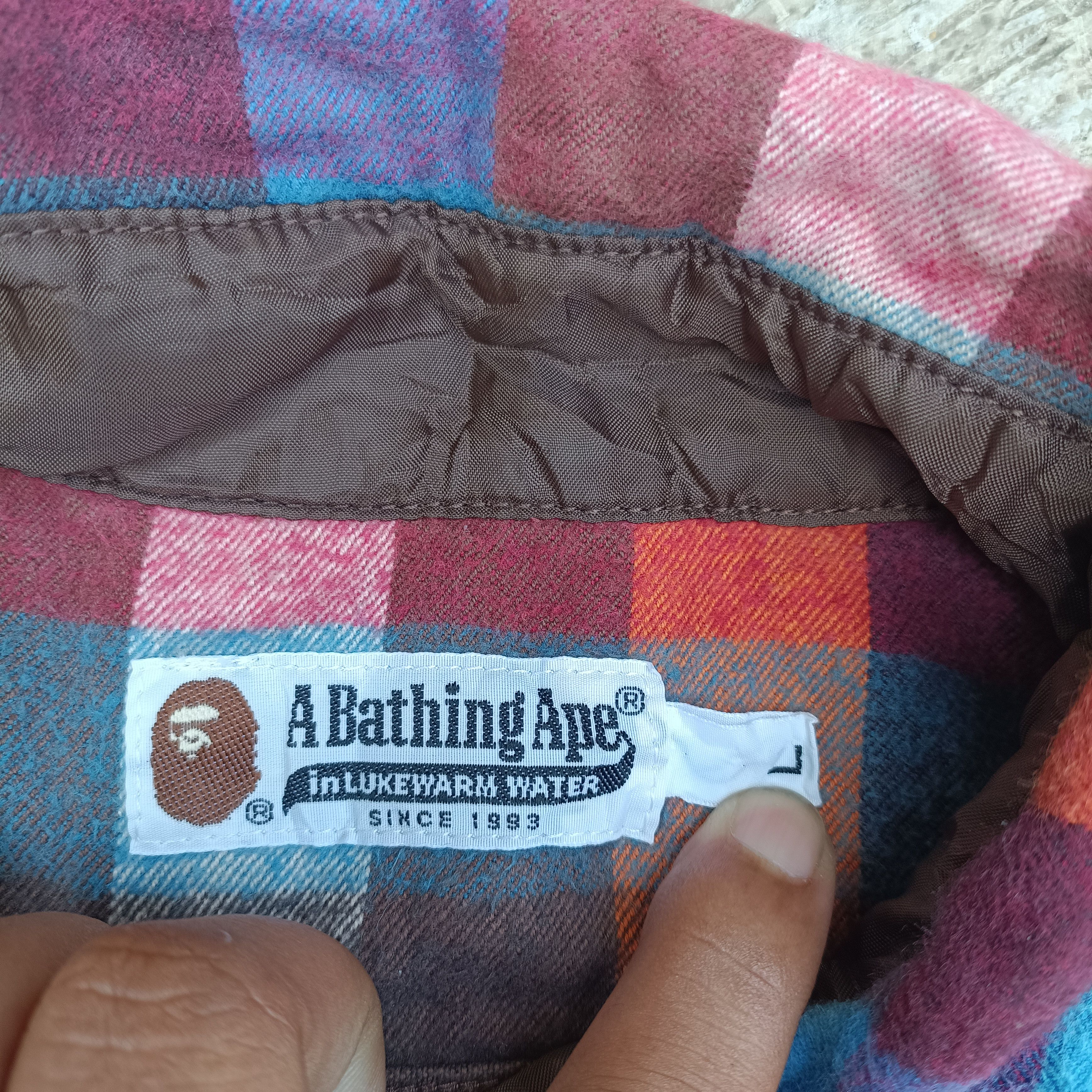 Bape Vintage Plaid Flannels Shirt Size US L / EU 52-54 / 3 - 6 Thumbnail
