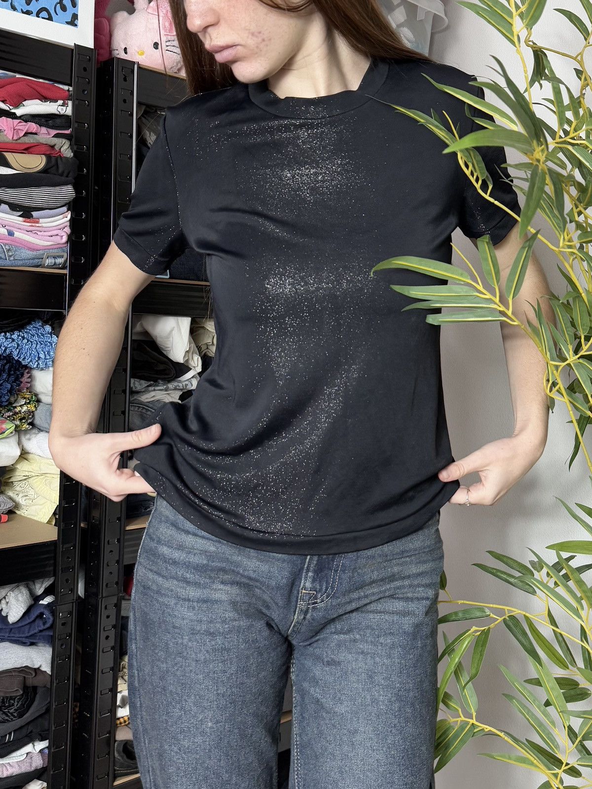 Prada VINTAGE PRADA 2000s IRIDESCENT STYLE TEE SHIRT Size M / US 6-8 / IT 42-44 - 1 Thumbnail