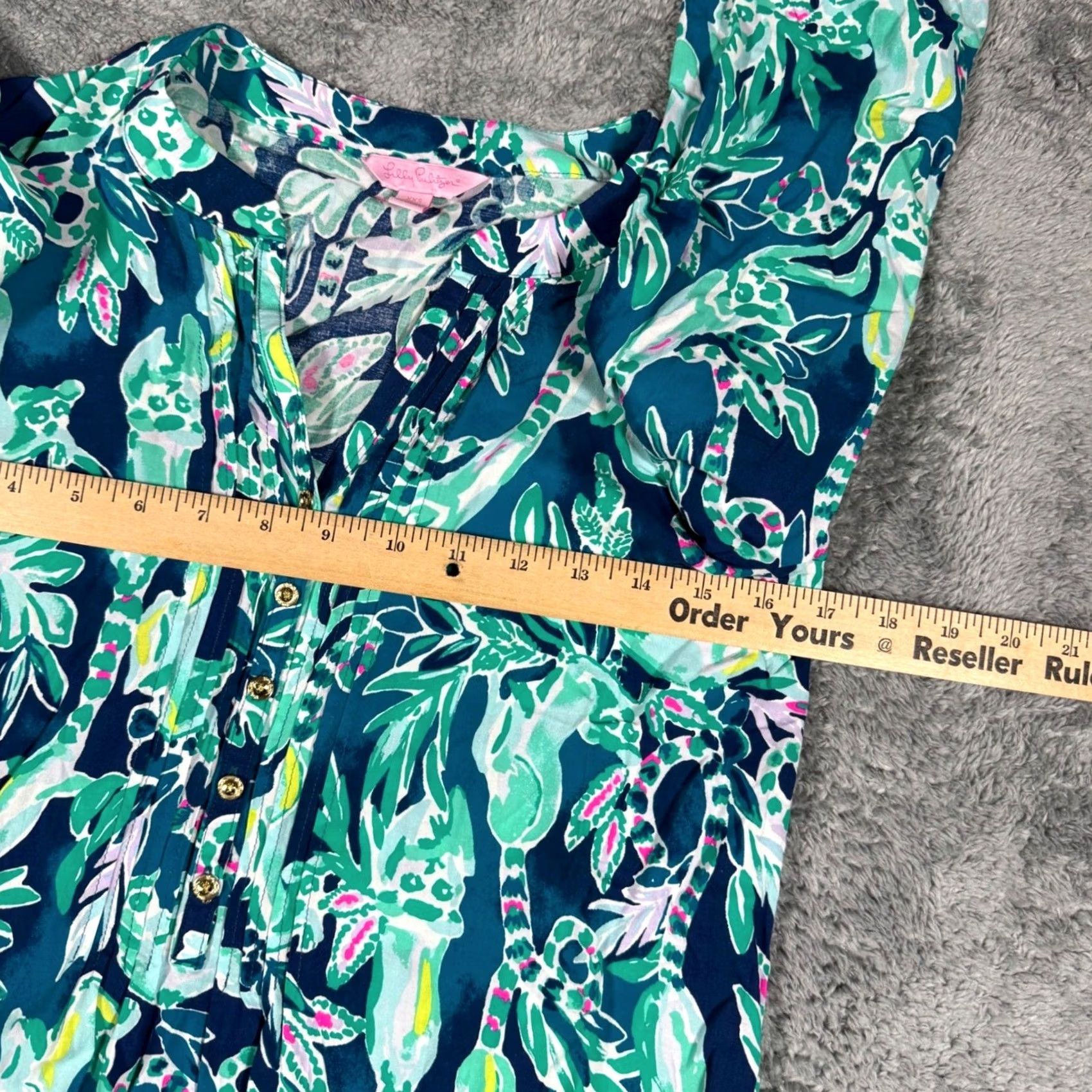 Lilly Pulitzer Lilly Pulitzer Harbour Island Tunic Womens Green Rayon XXS Size XXS / US 00 / IT 34 - 7 Thumbnail