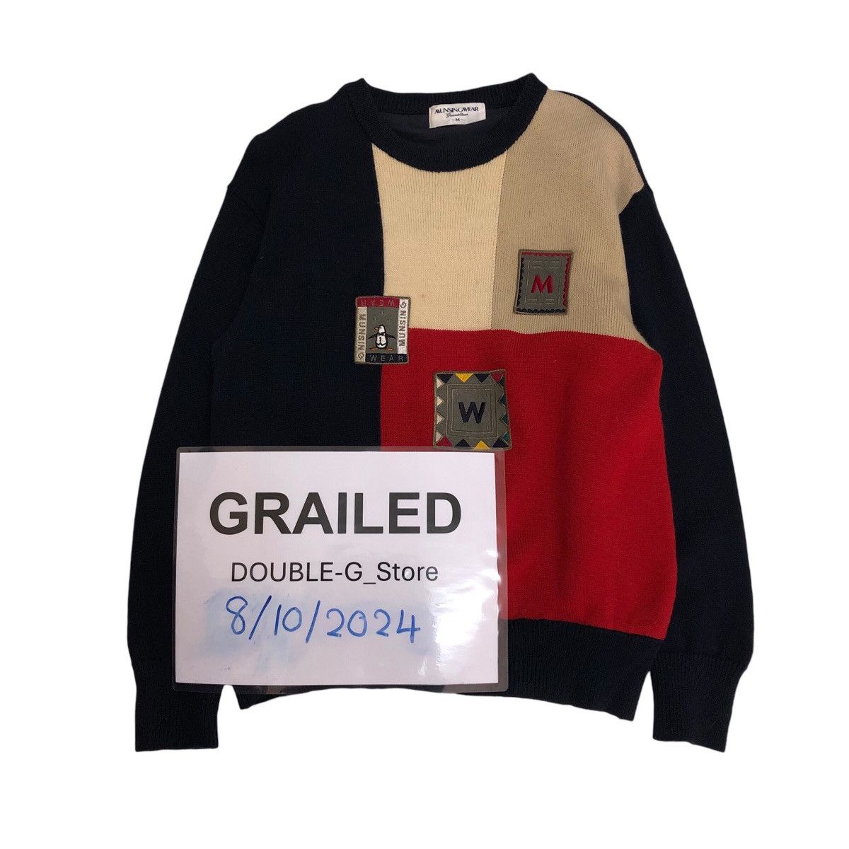 Japanese Brand × Vintage 📌Vintage Munsingwear Grand Slam Sweatshirt Big Logo Size US M / EU 48-50 / 2 - 1 Thumbnail