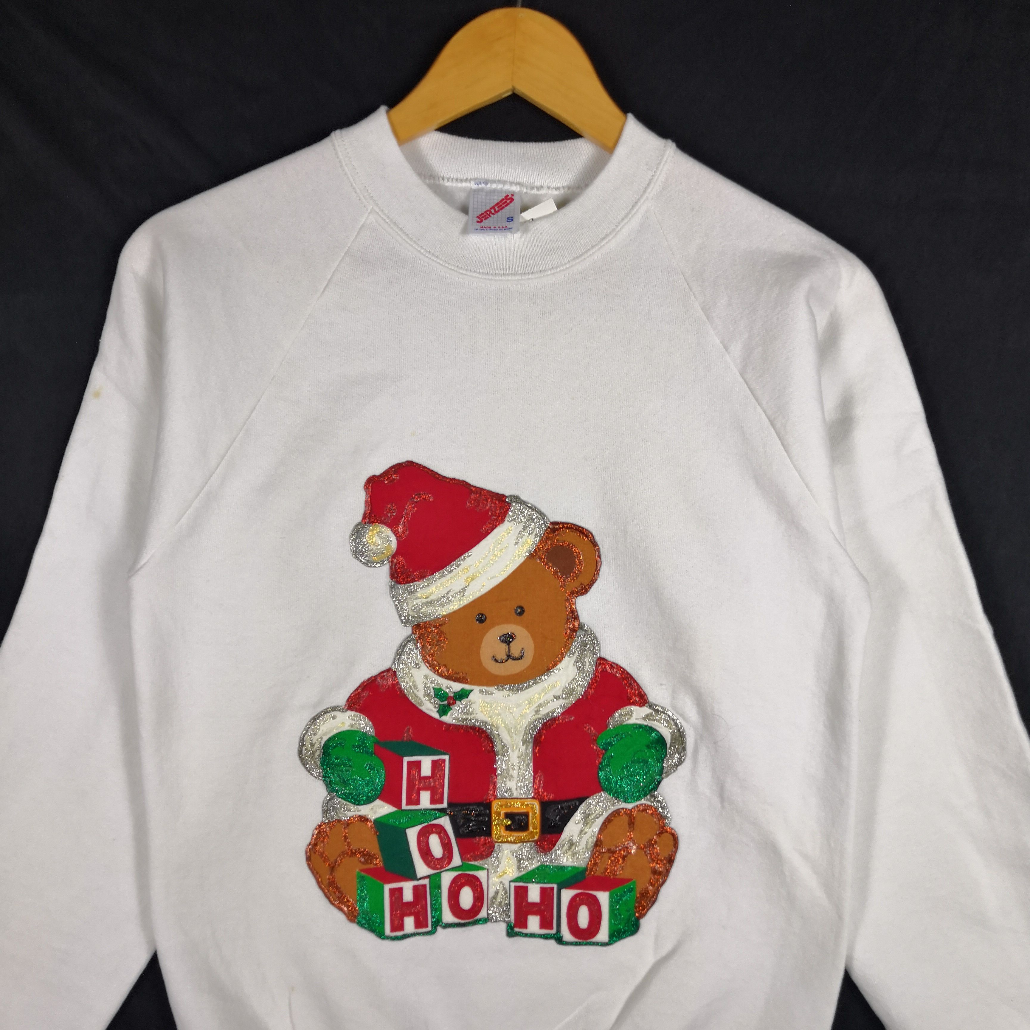 Vintage Vintage 90s Christmas Ave Sweatshirt Santa Claus Sweater Size XS / US 0-2 / IT 36-38 - 2 Thumbnail