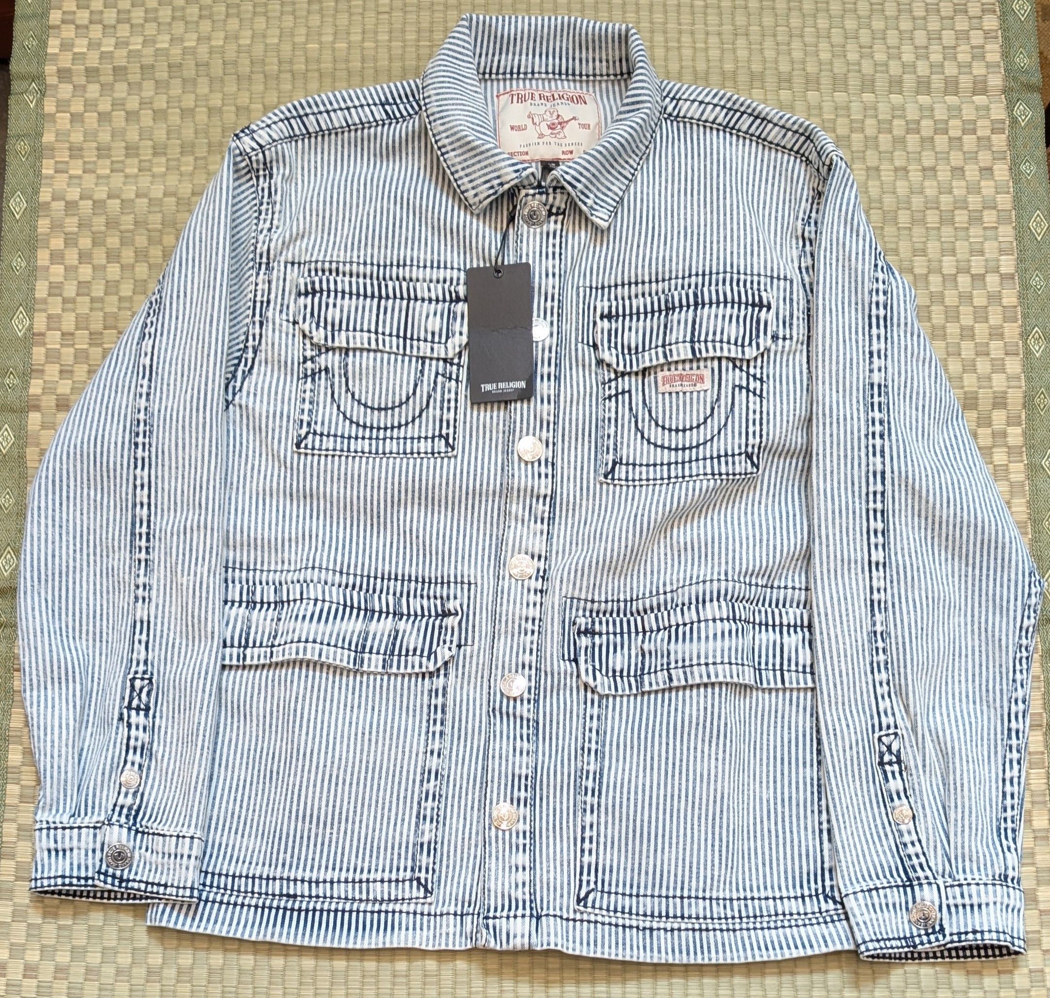 True Religion NWT True Religion Hickory Big T Striped Shacket Size US S / EU 44-46 / 1 - 1 Thumbnail
