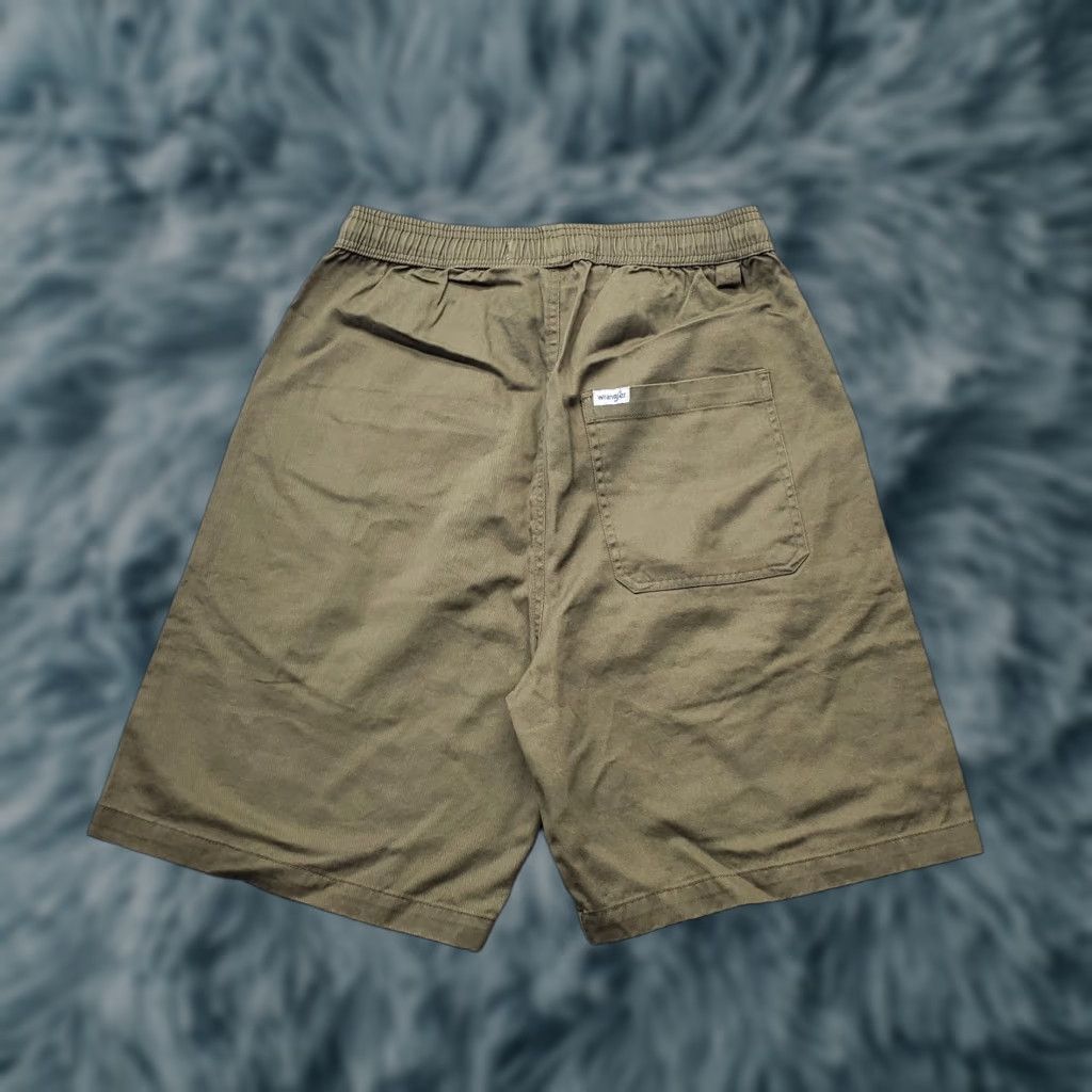Wrangler Wrangler Mens Bermuda Shorts Drawstring Elastic Waist Patch Logo Green 7.25 Inseam Regular Size M Casual Summer Outdoor Clothing Mens Size US 31 - 1 Thumbnail