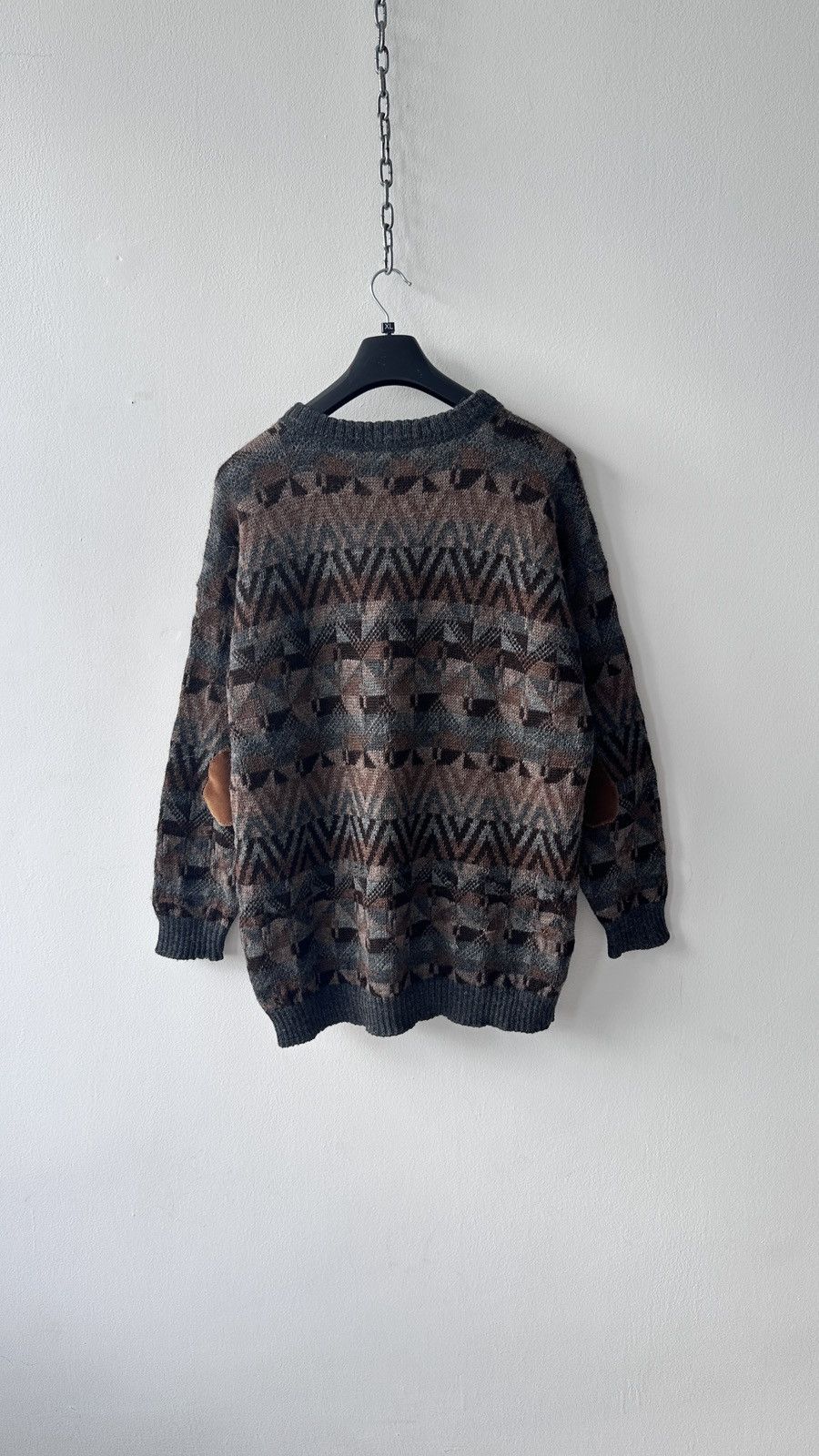 Other 100% Alpaca Sweater Geometric Aztec Boho Knit Pullover Peru Size US XL / EU 56 / 4 - 9 Thumbnail