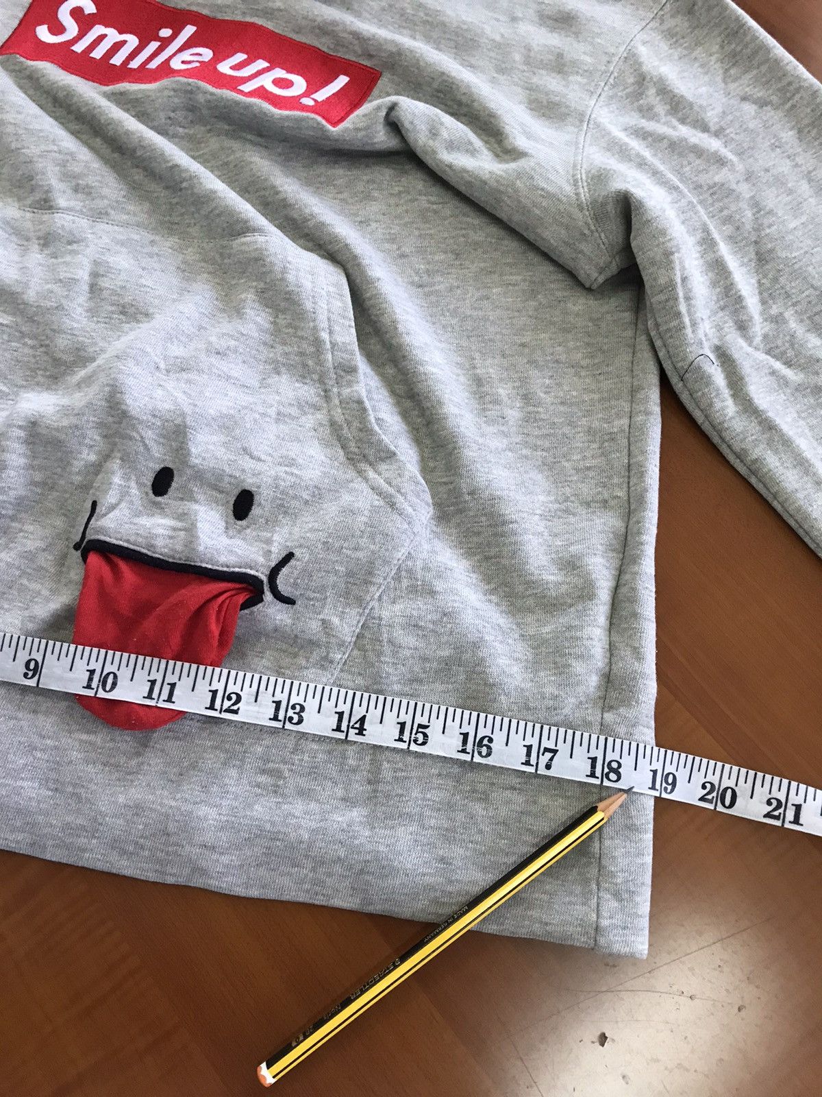 Japanese Brand Up! Smiley Vintage Pullover Hoodie Size US M / EU 48-50 / 2 - 23 Thumbnail