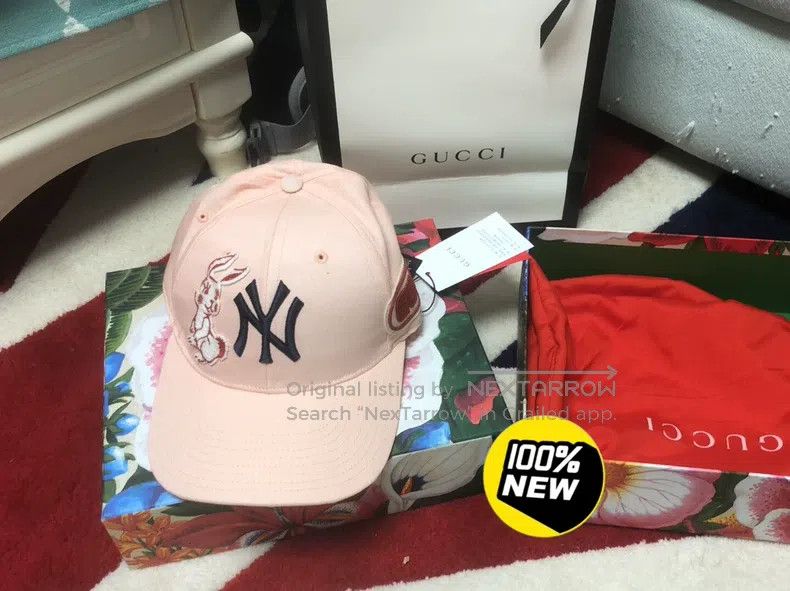 Gucci Gucci Little Rabbit Pink Baseball Cap Size ONE SIZE - 1 Thumbnail