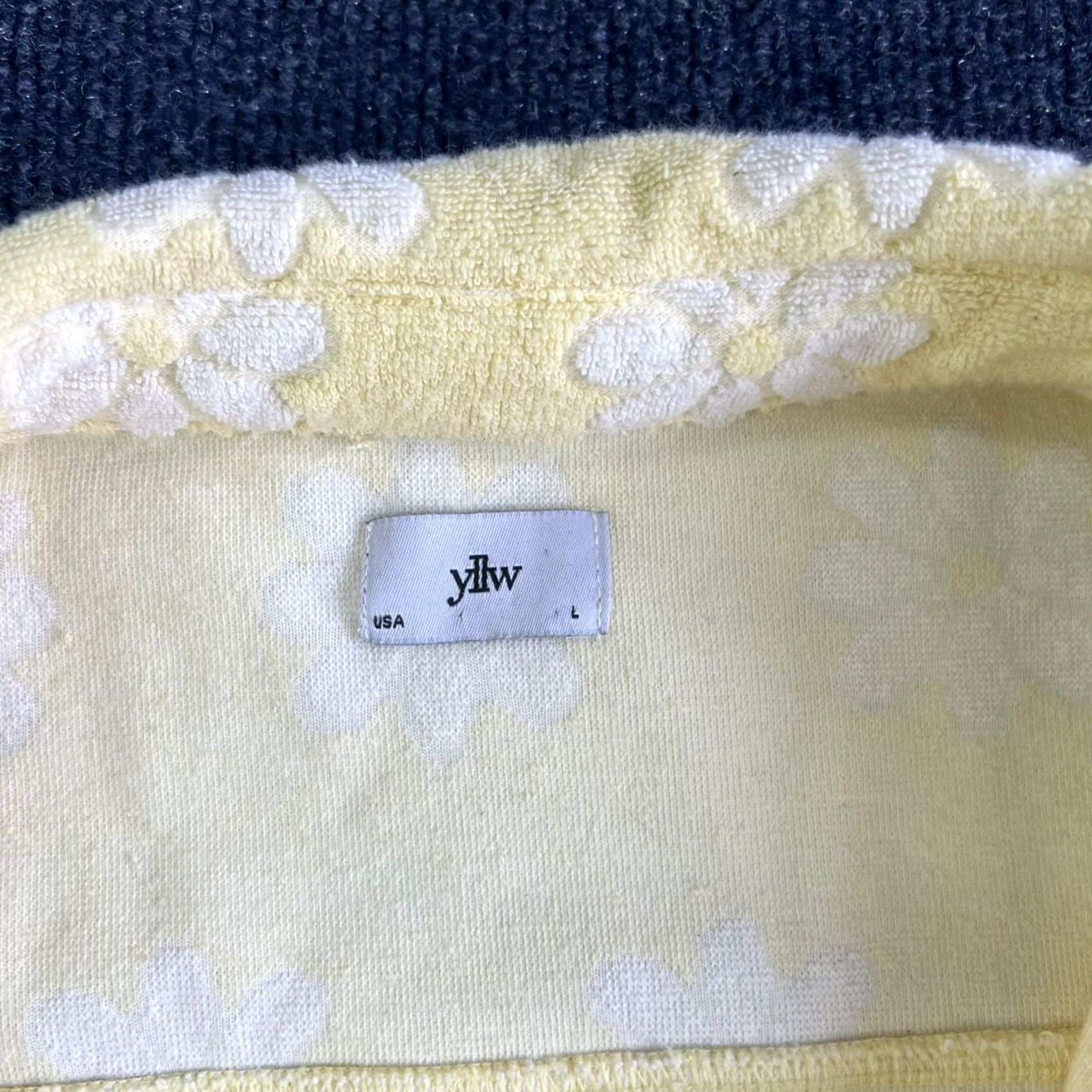 Vintage YLW Shirt Womens Large Yellow Daisy Floral Button-Up Short Sleeve Top Size L / US 10 / IT 46 - 2 Thumbnail