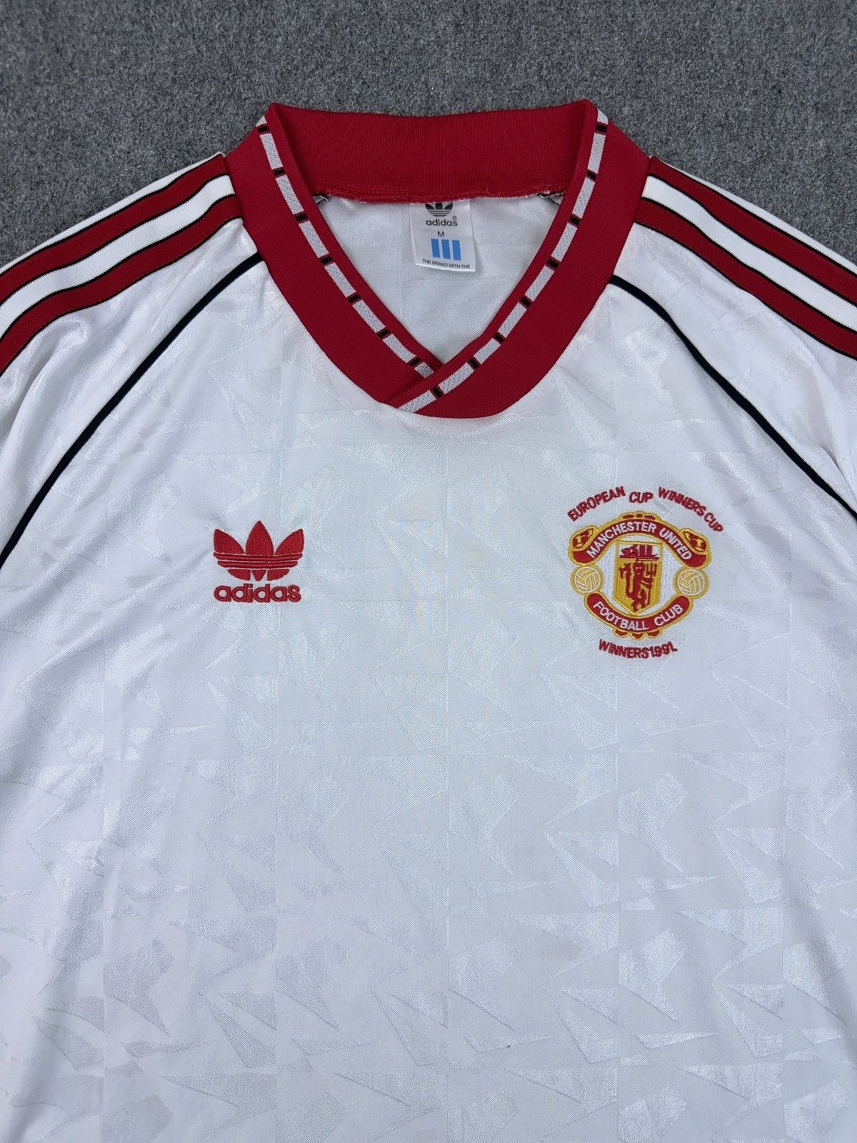 Adidas Vintage 1990/91 Manchester United Reproduction Jersey T0020 Size US M / EU 48-50 / 2 - 2 Thumbnail