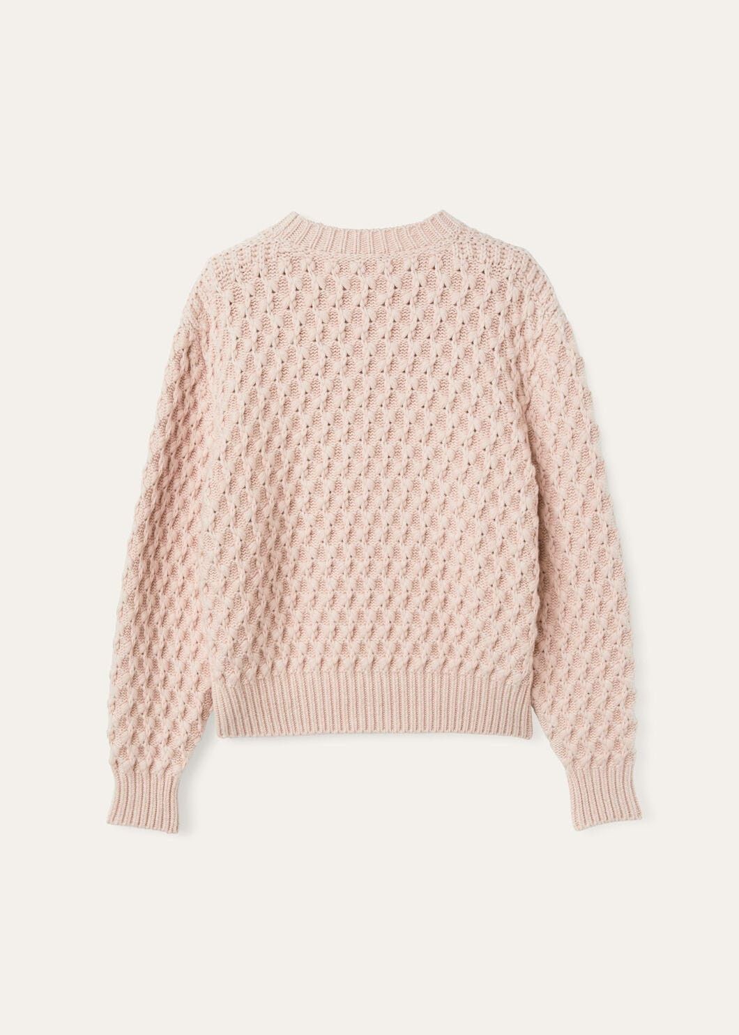 Loro Piana o1w1db10825 FAO3404 Vallé Crewneck Sweater in Pink Size L / US 10 / IT 46 - 6 Thumbnail