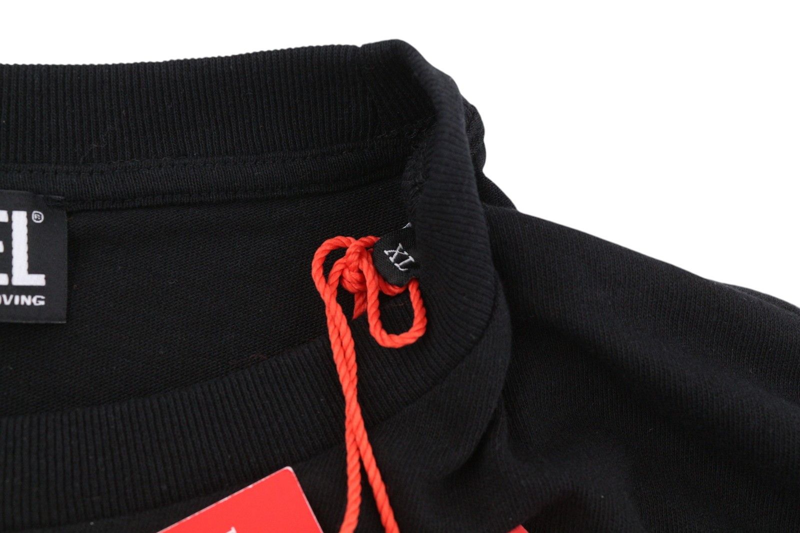 Diesel T-JUST-LS-C3 XL Black Cotton Tricot T-Shirt 40985 Size US XL / EU 56 / 4 - 6 Thumbnail