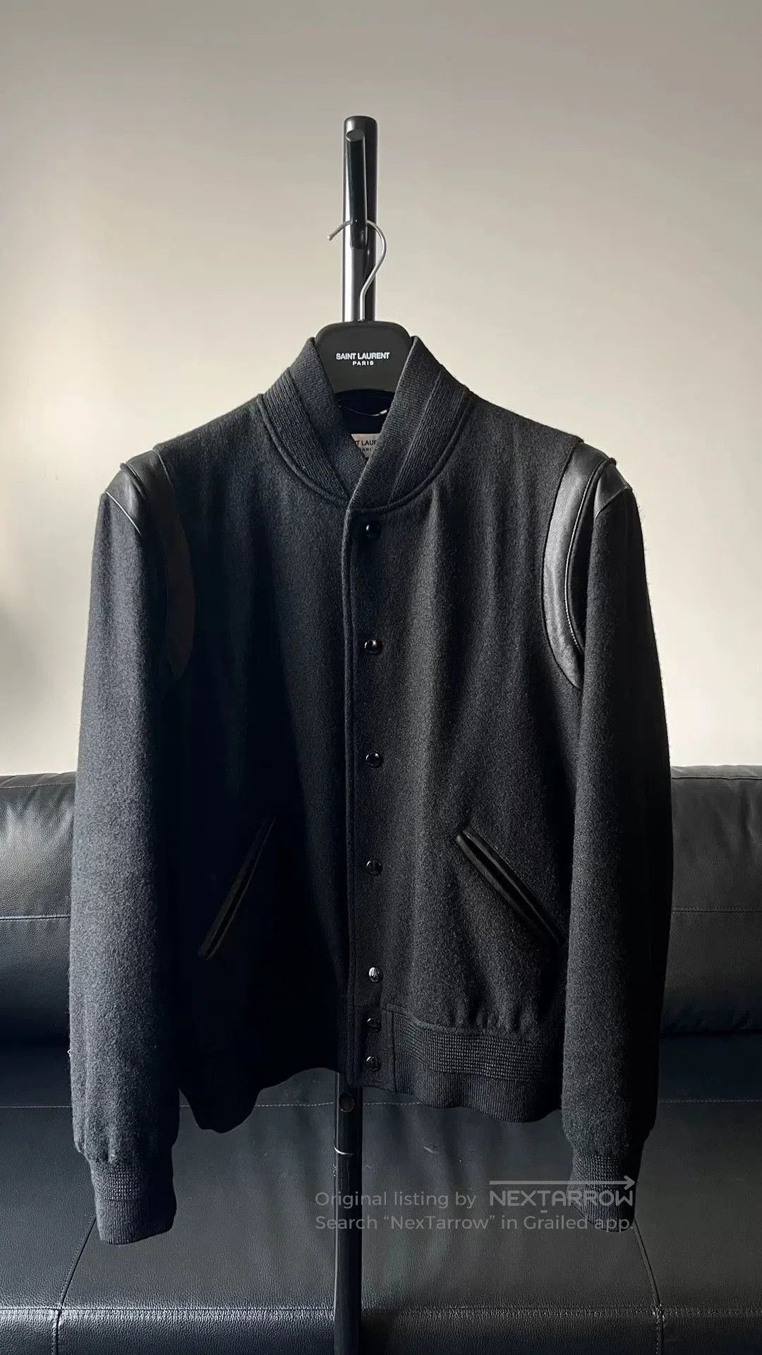 Saint Laurent Paris yslsl slp teddy wool baseball jacket. Size US L / EU 52-54 / 3 - 1 Thumbnail