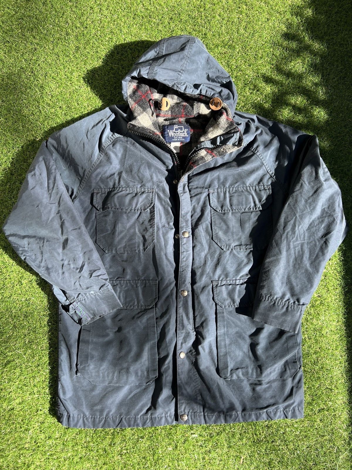 Vintage WoolRich WoolLined JacketChoreWindbreaker size Large
