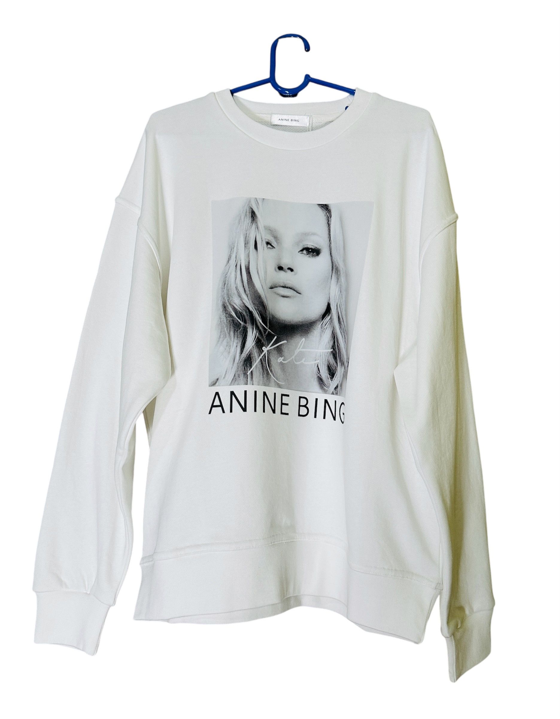 Anine Bing White Sweatshirt Kate Moss photography Size XS / US 0-2 / IT 36-38 - 1 Thumbnail