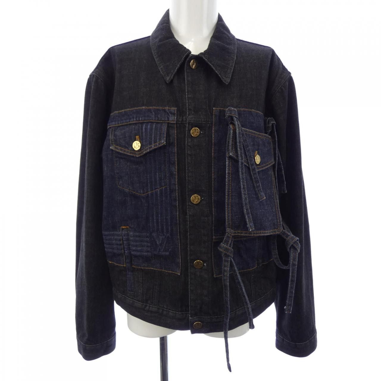 Louis Vuitton Louis Vuitton Louis Vuitton Karakoram Denim Denim Jacket Denim Outerwear HNA05WNS9 DUTY FREE for USA Size ONE SIZE - 1 Thumbnail