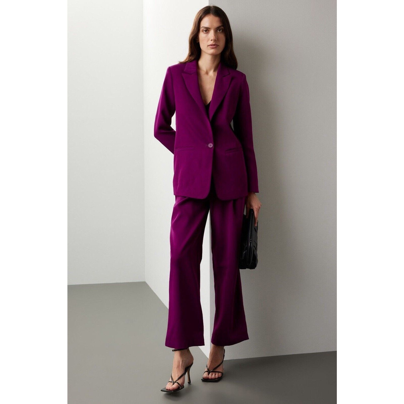 Other Endless Rose Blazer Jacket Purple Burgundy Button Pockets S Size S / US 4 / IT 40 - 2 Thumbnail
