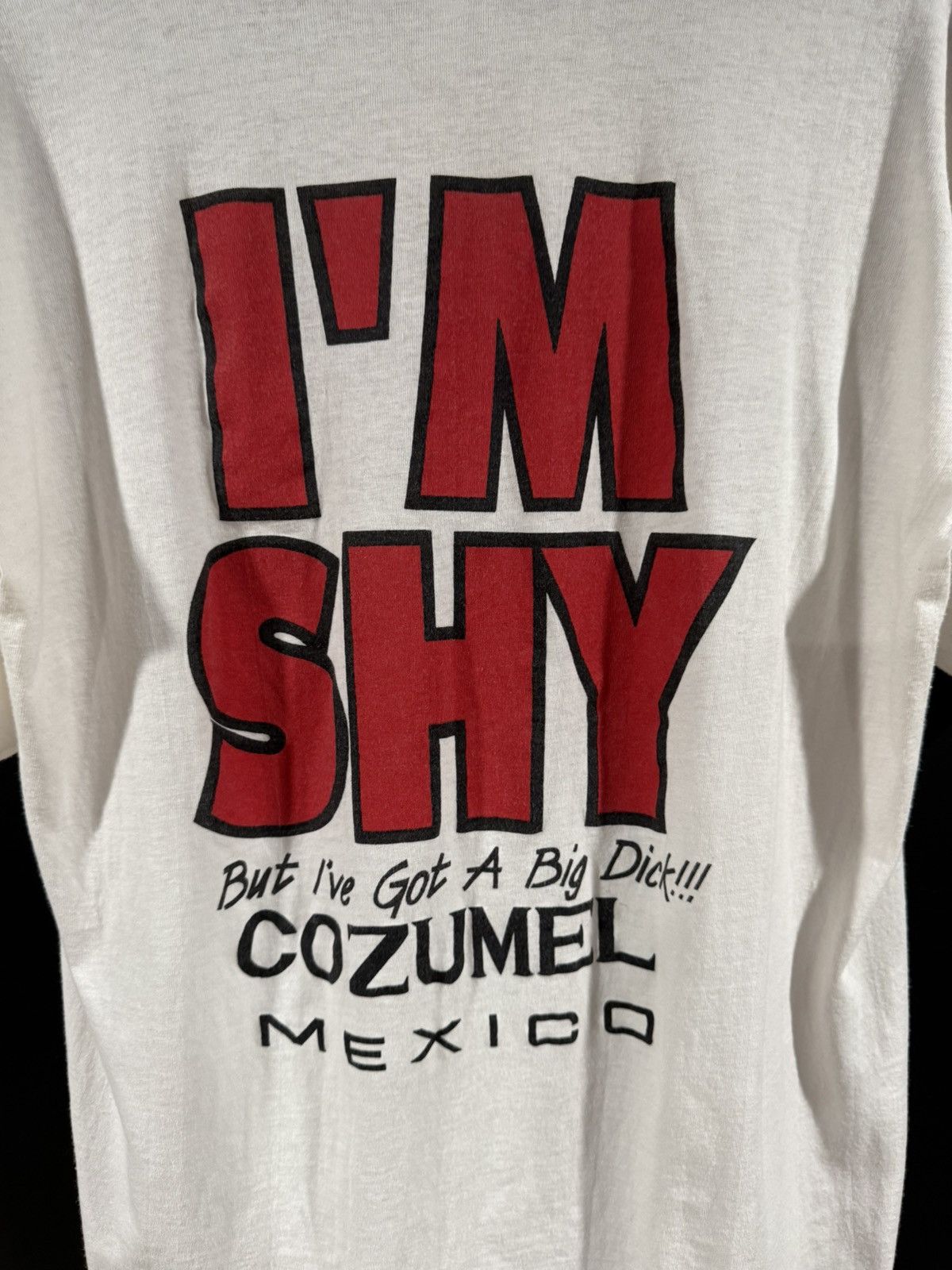 Vintage 2000s Y2K Vintage I’m Shy Big D✶✶✶ Humor Graphic Tee L Size US L / EU 52-54 / 3 - 5 Thumbnail