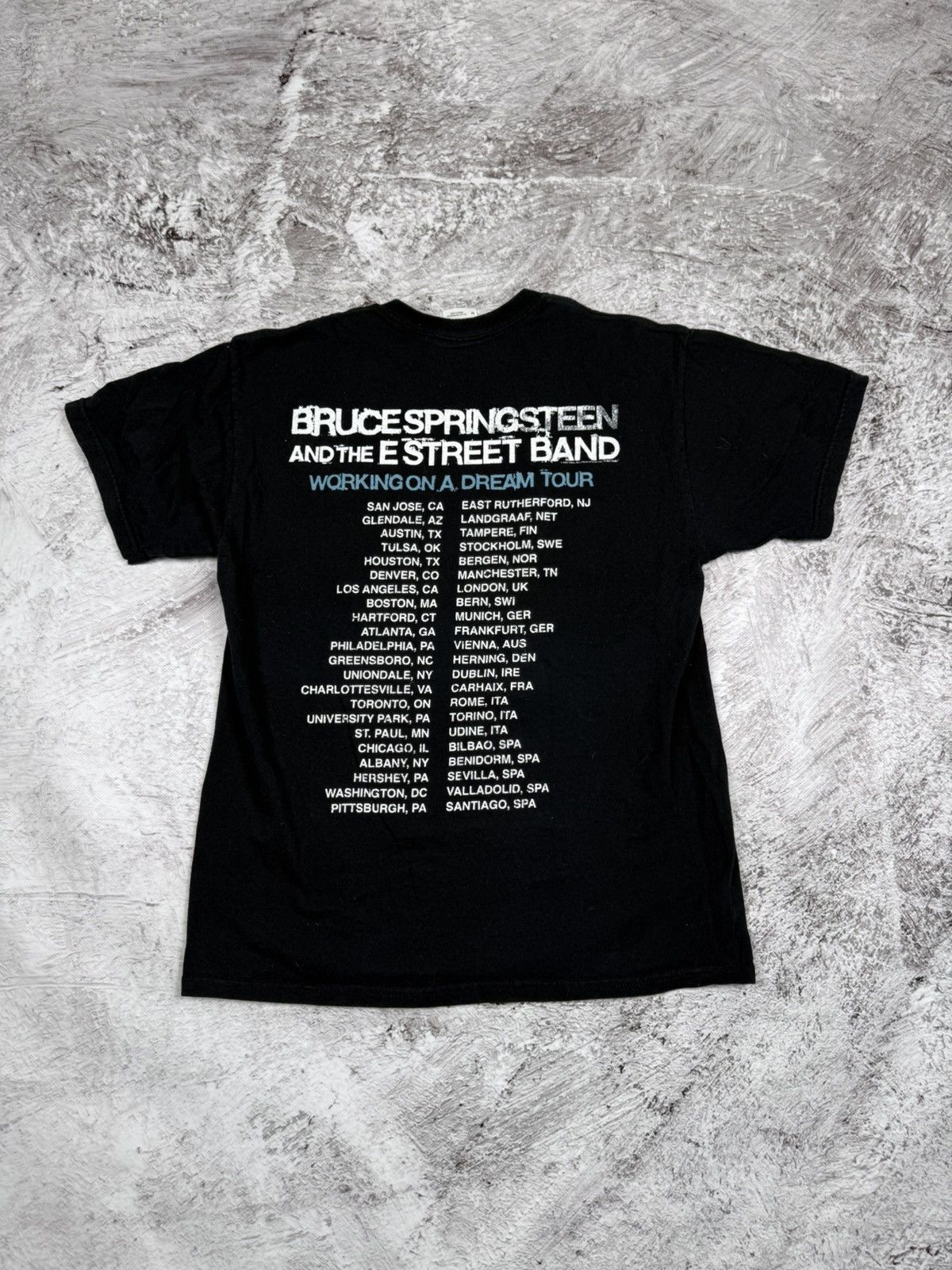Band Tees × Vintage Vintage 2009 Bruce Springsteen Working On A Tour T-shirt Size US M / EU 48-50 / 2 - 3 Thumbnail