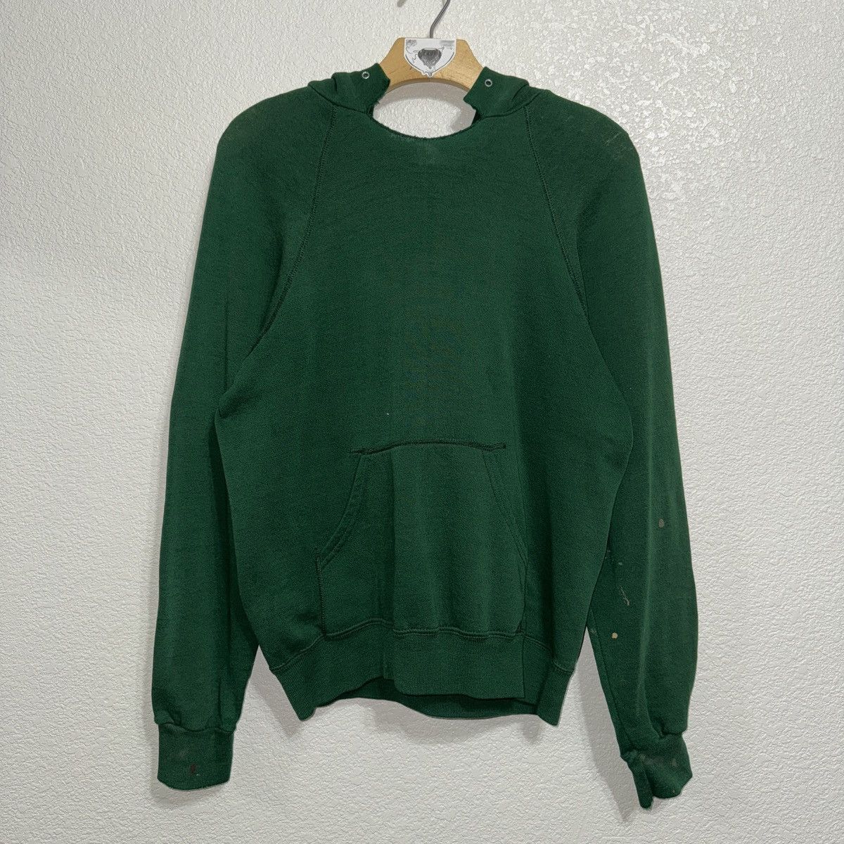 Vintage Vintage Heaven Knows My Name Forrest Green Sunfaded Hoodie Size US S / EU 44-46 / 1 - 1 Thumbnail