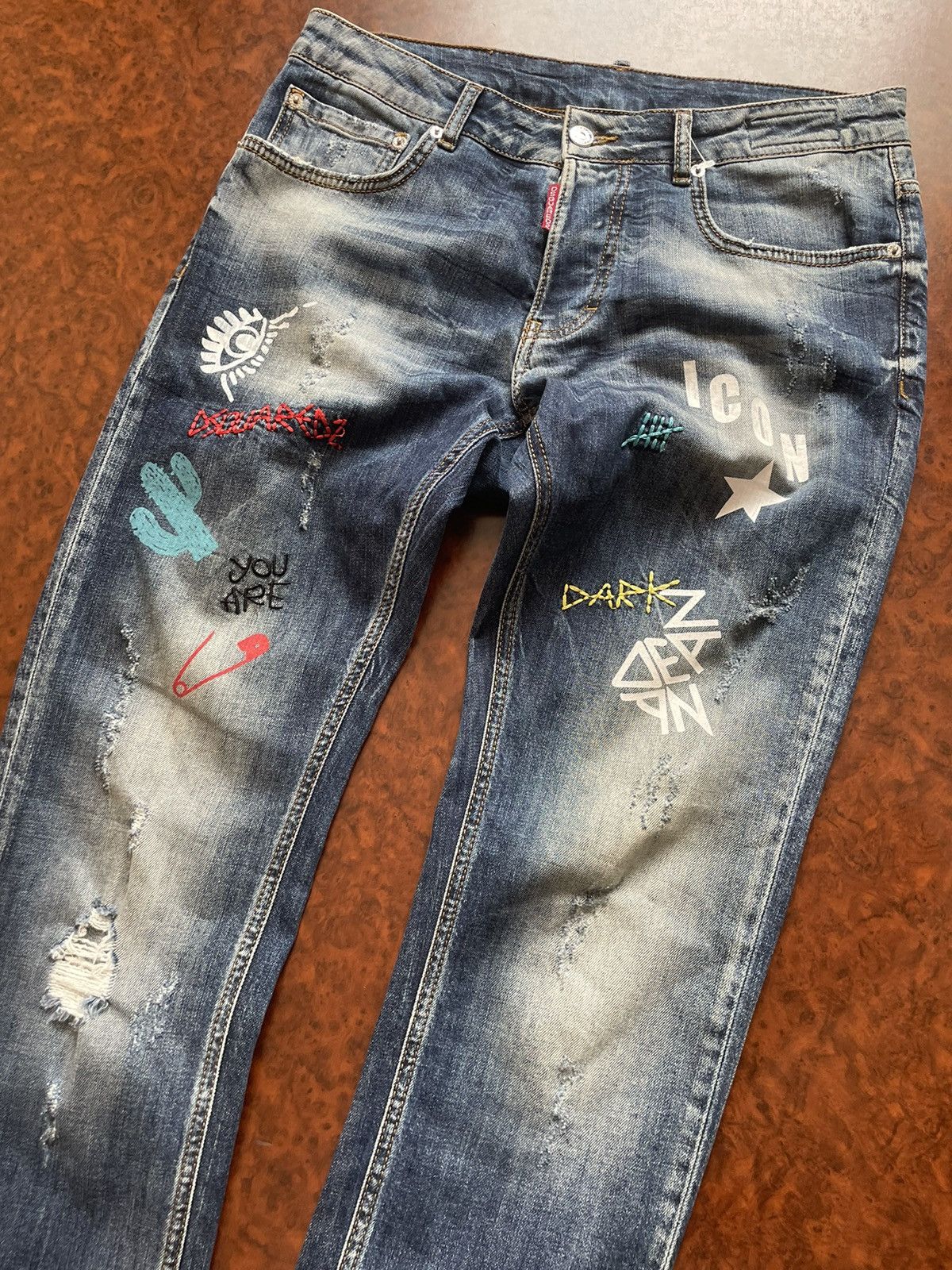 Dsquared2 Dsquared 2 jeans distress denim pants joggers chrome rock Size US 30 / EU 46 - 3 Thumbnail