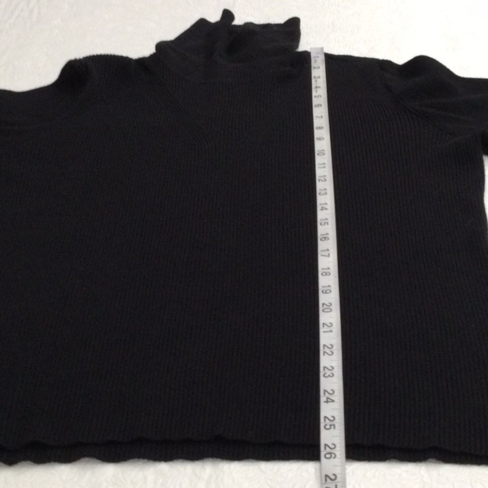 Other Cato Est. 1946 Black Rib Knit Turtleneck Size 22/24 W Size 4XL / US 24-26 - 14 Thumbnail
