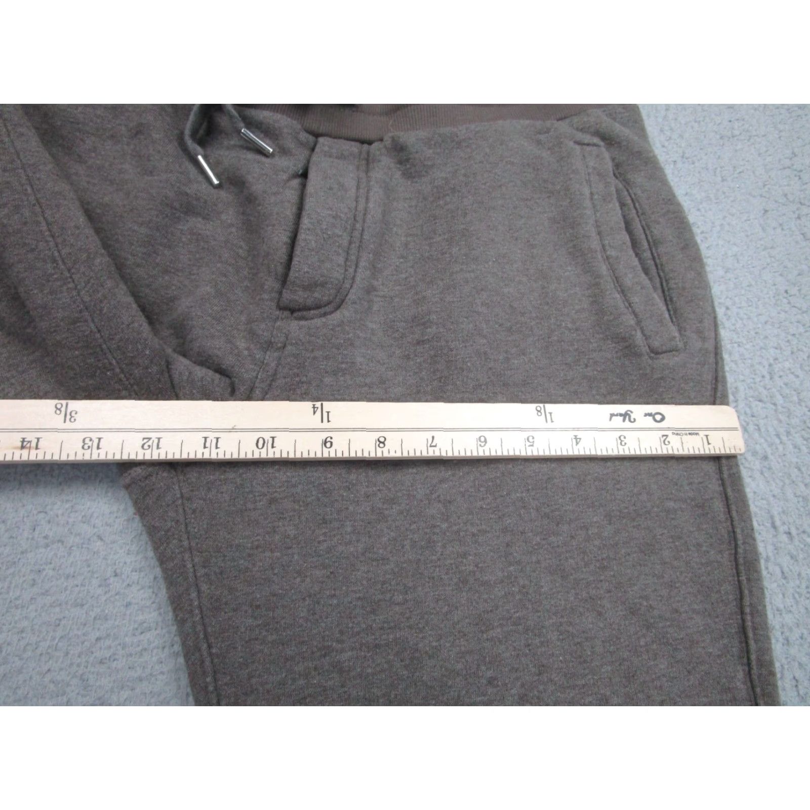 Suitsupply Suit Supply Fleece Joggers Pants Mens L Brown Athleisure Jogger Pockets Elastic Waist Tapered Regular Genders: Mens Size 42R - 6 Thumbnail