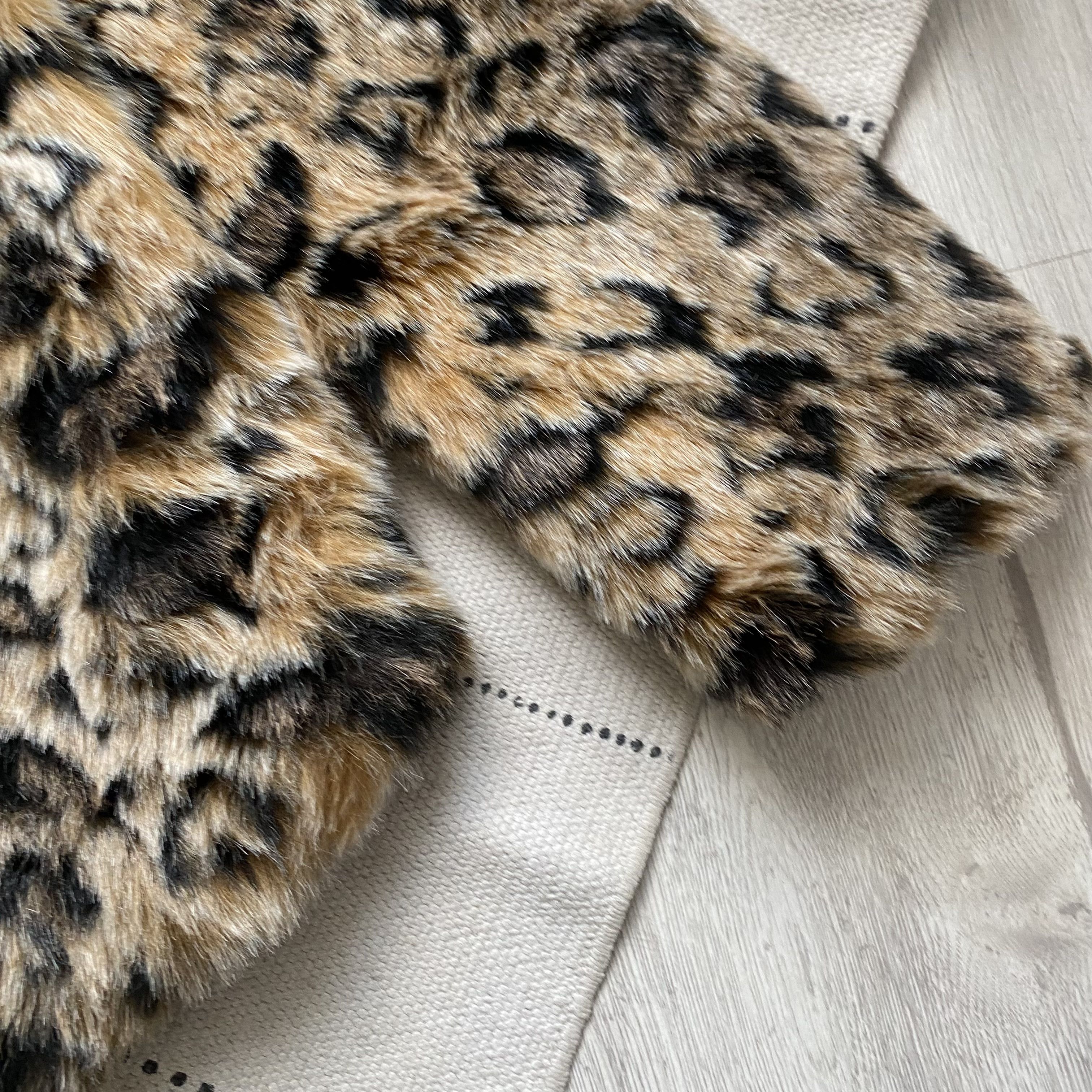 If Six Was Nine Vintage 00s Leopard print Faux Fur Jacket Avant-garde Size M / US 6-8 / IT 42-44 - 5 Thumbnail