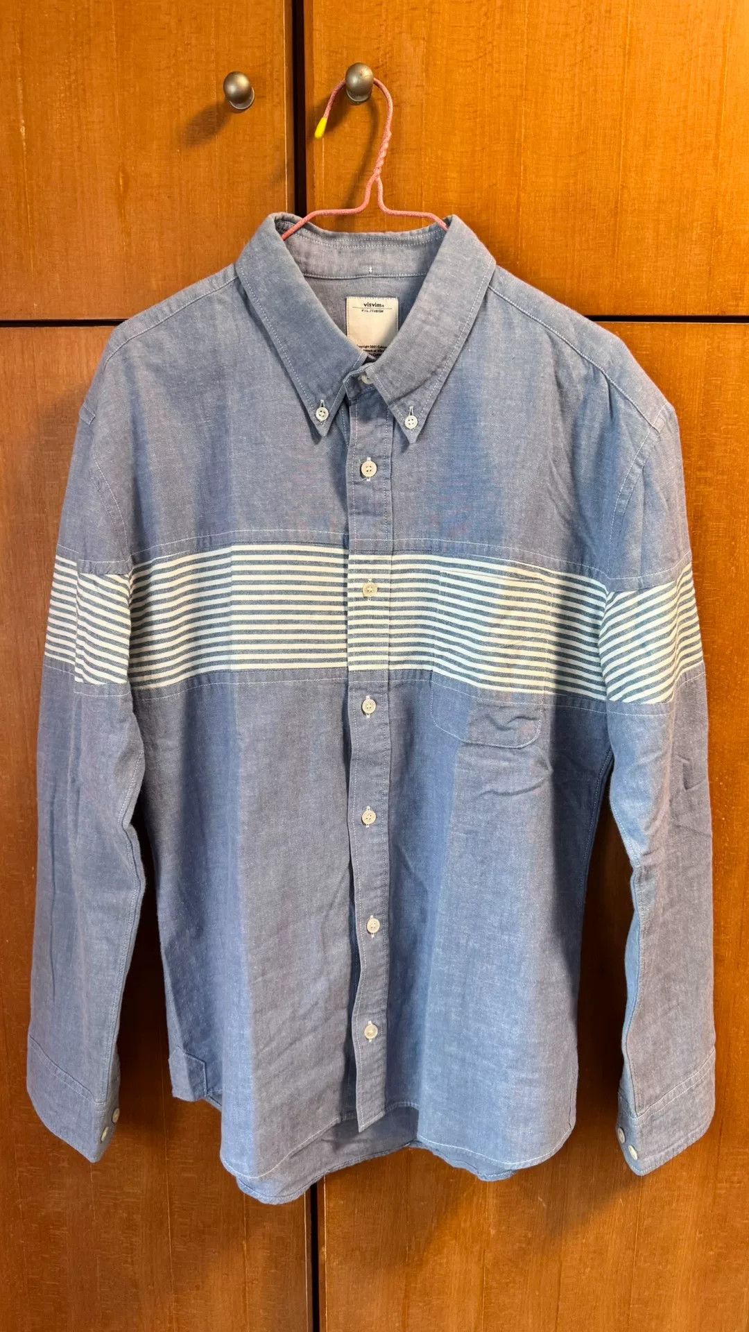 Visvim Visvim Blue Striped Movie Shirt Size US M / EU 48-50 / 2 - 1 Thumbnail