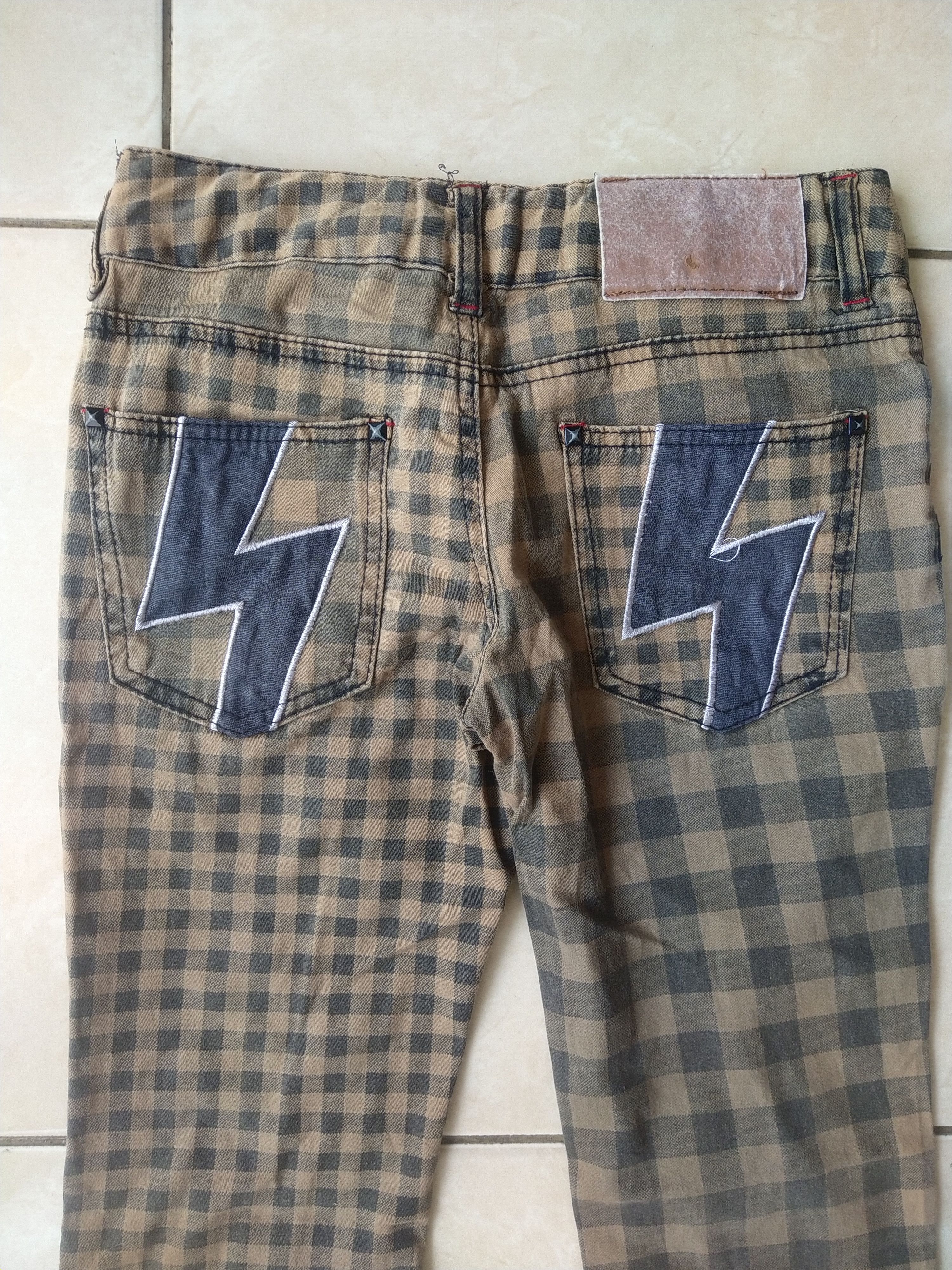 Hysteric Glamour MC Sister 2000s Gingham Plaid Pants Harajuku Punk Style Size 27" / US 4 / IT 40 - 7 Thumbnail