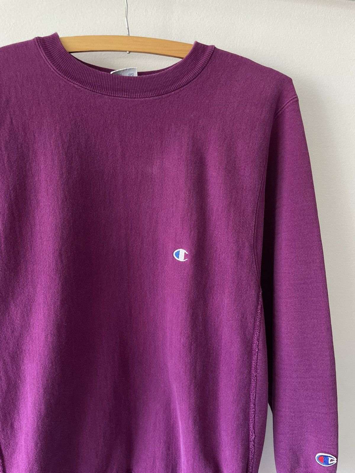 Champion Vintage 90s Purple Champion Reverse Weave Sweatshirt Size US M / EU 48-50 / 2 - 3 Thumbnail