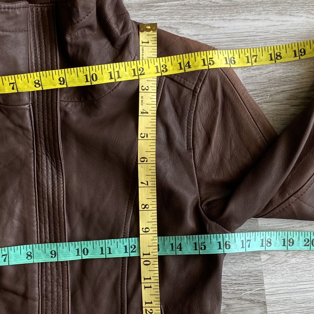Japanese Brand ROPE Sheepskin Leather Jacket Size XS / US 0-2 / IT 36-38 - 15 Thumbnail