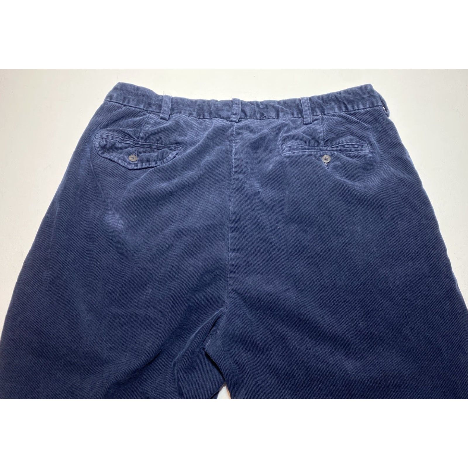 Polo Ralph Lauren Polo Ralph Lauren Men's Corduroy Hammond Pant Vintage 36x32 Navy Chino Pleated Straight Relaxed Size US M / EU 48-50 / 2 - 6 Thumbnail