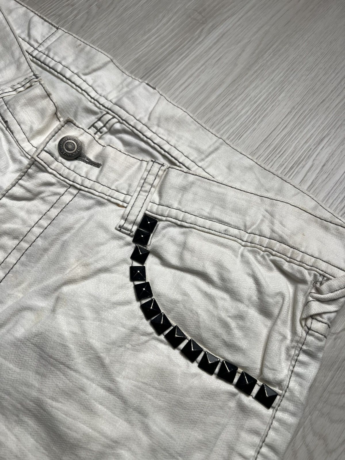 Tornado Mart Tornado Mart Spike Stud Poem Glitter Short Pants Size US 33 - 5 Thumbnail