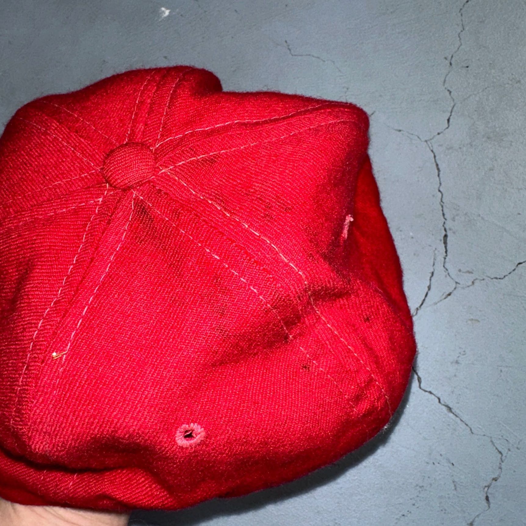 Sports Specialties VINTAGE St Louis Cardinals Sports Specialties SnapBack Hat Fitted 7 5/8 Red Wool Cap Size ONE SIZE - 7 Thumbnail