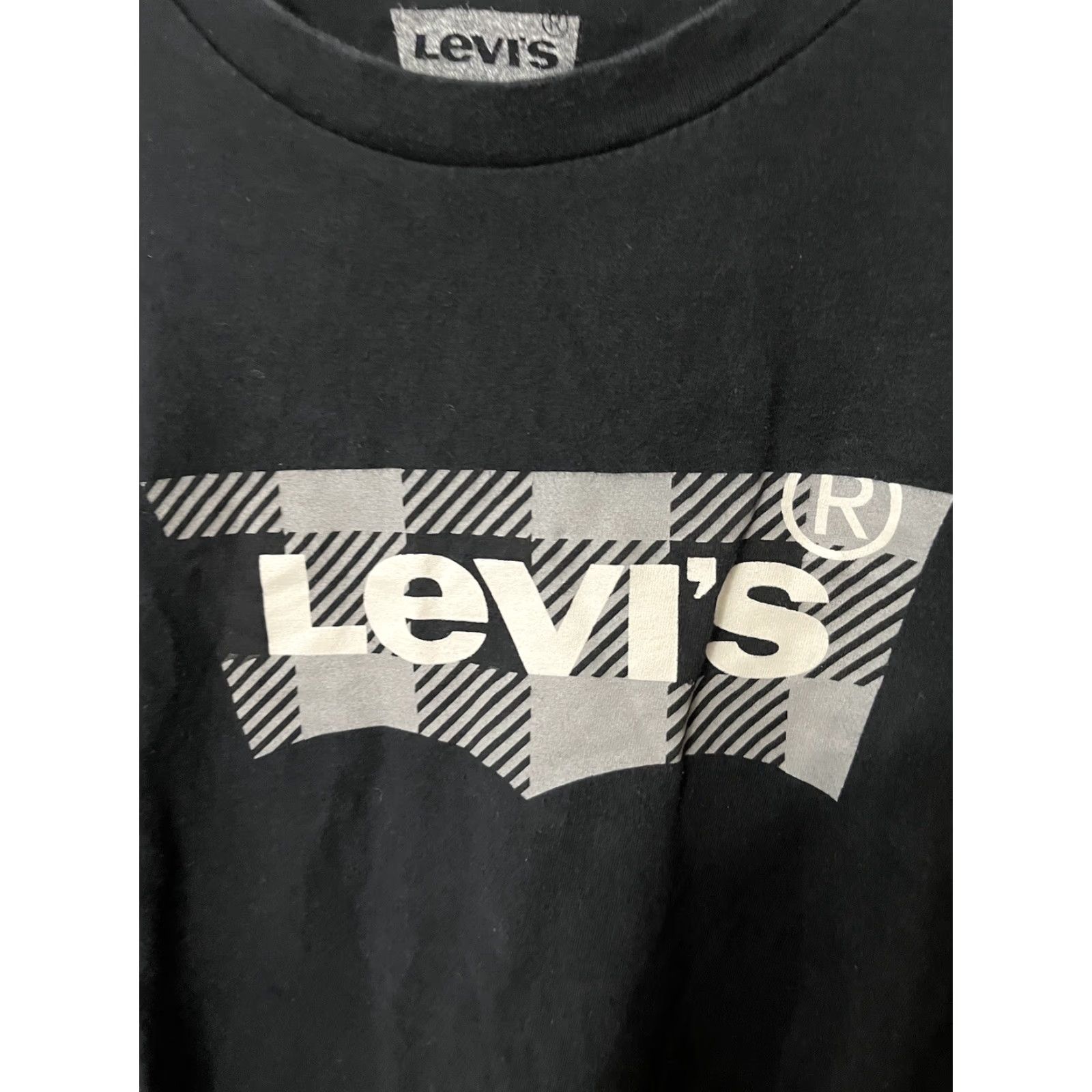 Logo 7 Levi’s Mens Cotton T-Shirt Black Logo Short Sleeve M Adult Unisex Retro Style Brand Shirt Mens Black Logo Tee 80s 90s Size US M / EU 48-50 / 2 - 3 Thumbnail