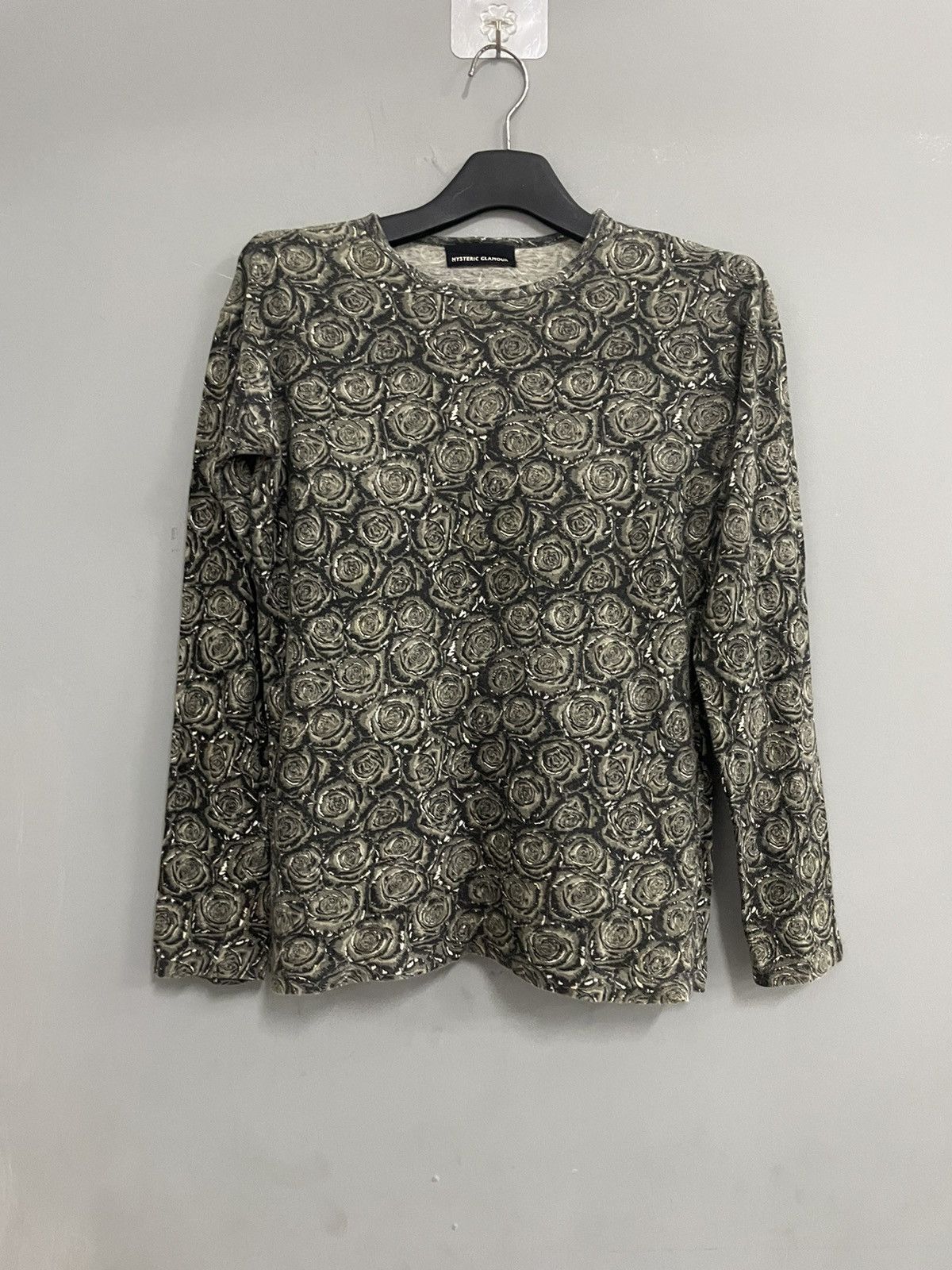 HYSTERIC GLAMOUR T Shirt Longsleeve Full Print Flower