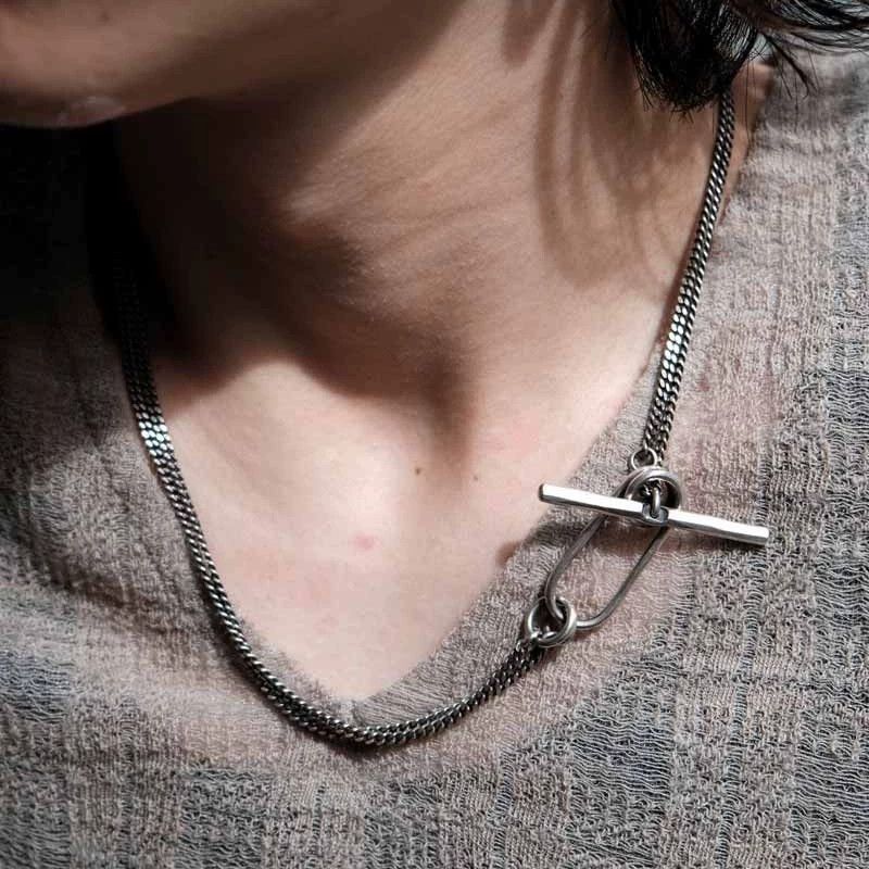 Werkstatt Munchen Werkstatt Munchen M3015 Stack Chain Spring Clasp Necklace Size ONE SIZE - 2 Thumbnail